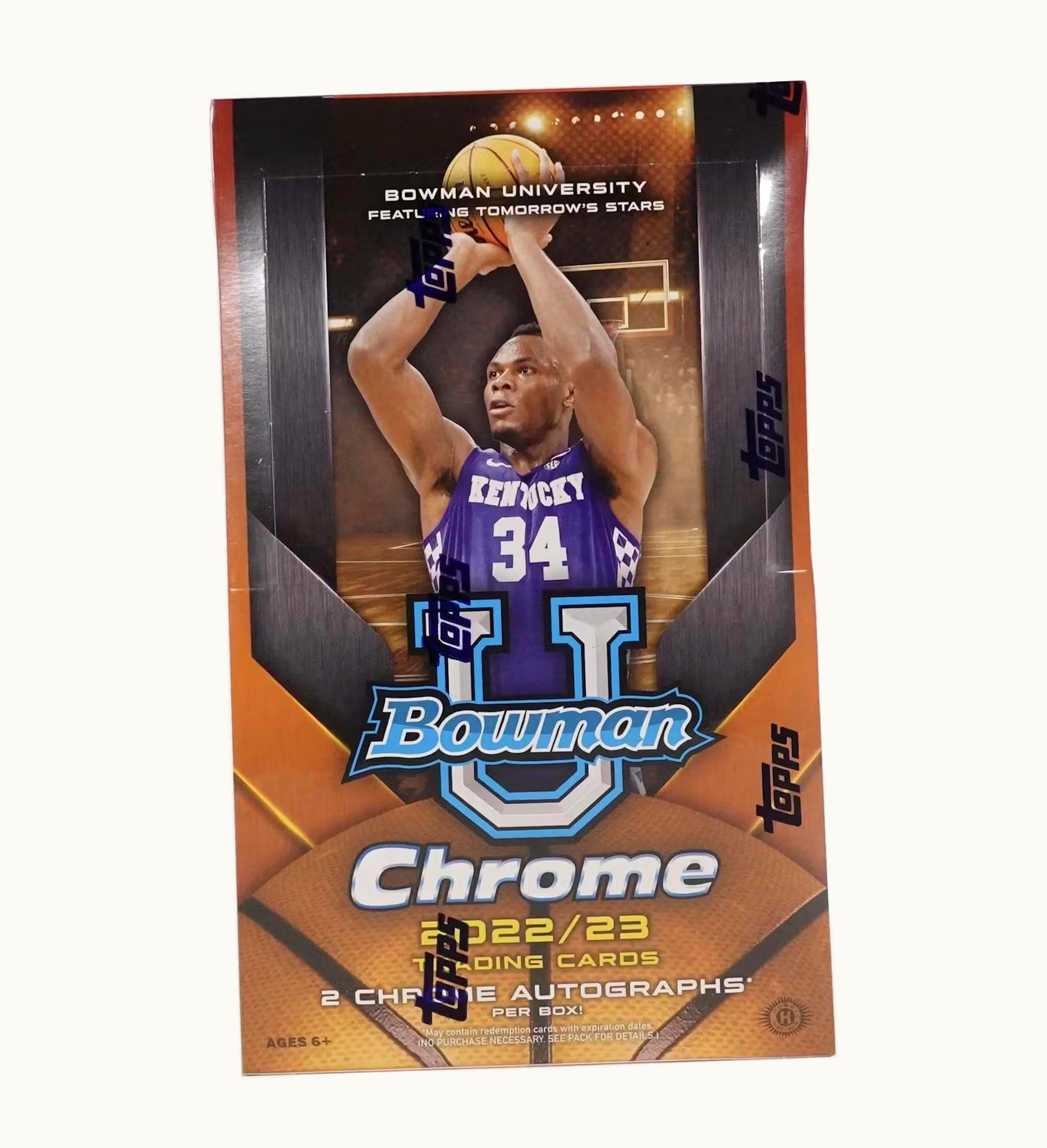 Bowman 2022 23 Bowman University Chrome Basketball Hobby Box