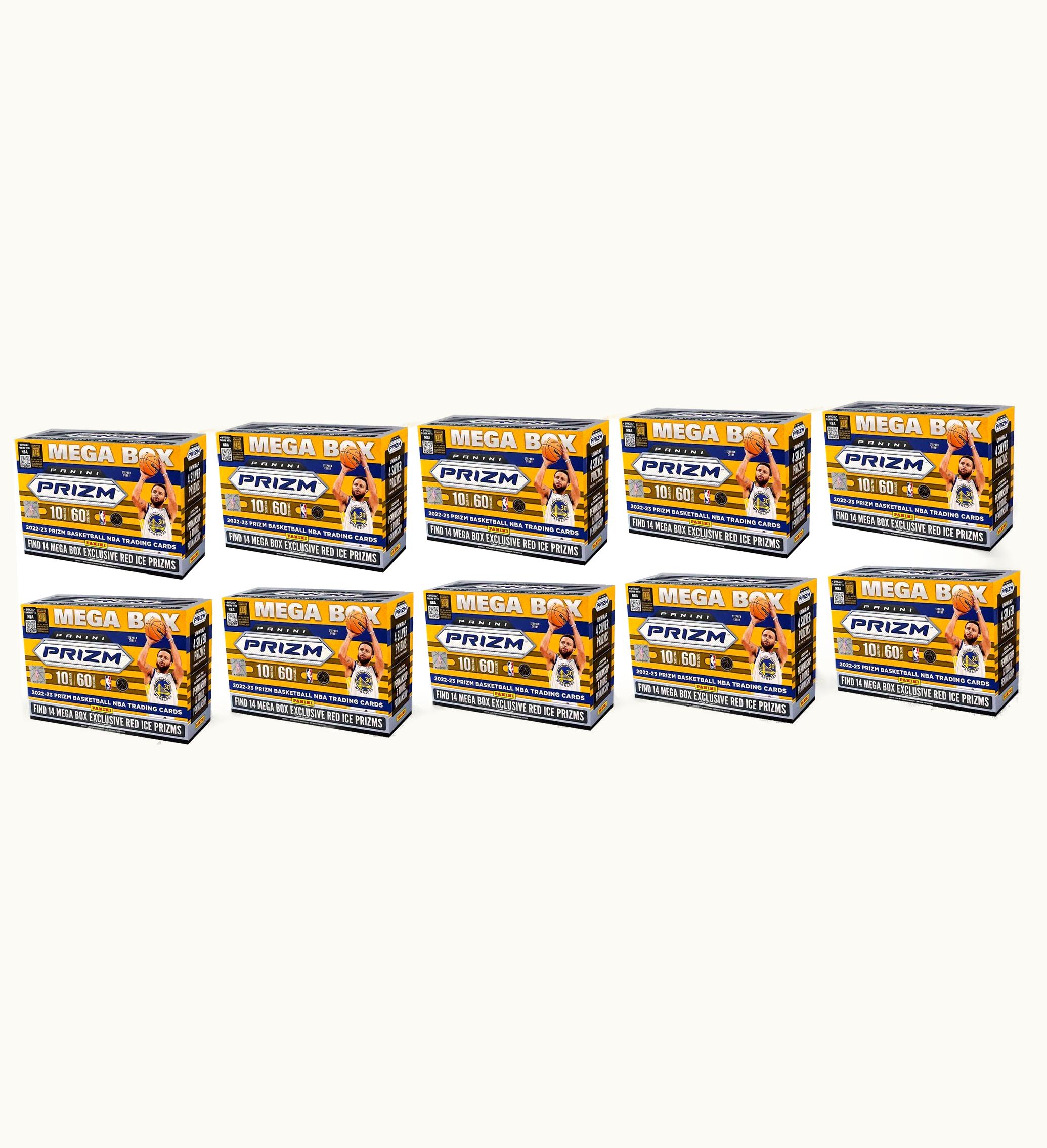 Panini 2022 23 Panini Prizm Basketball Mega Box Red Ice Prizms 10x Lot