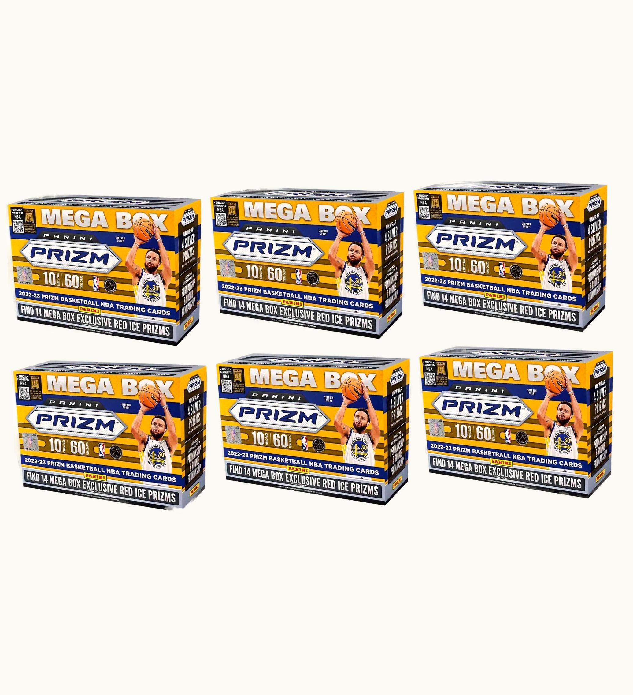 Panini 2022 23 Panini Prizm Basketball Mega Box Red Ice Prizms 6x Lot