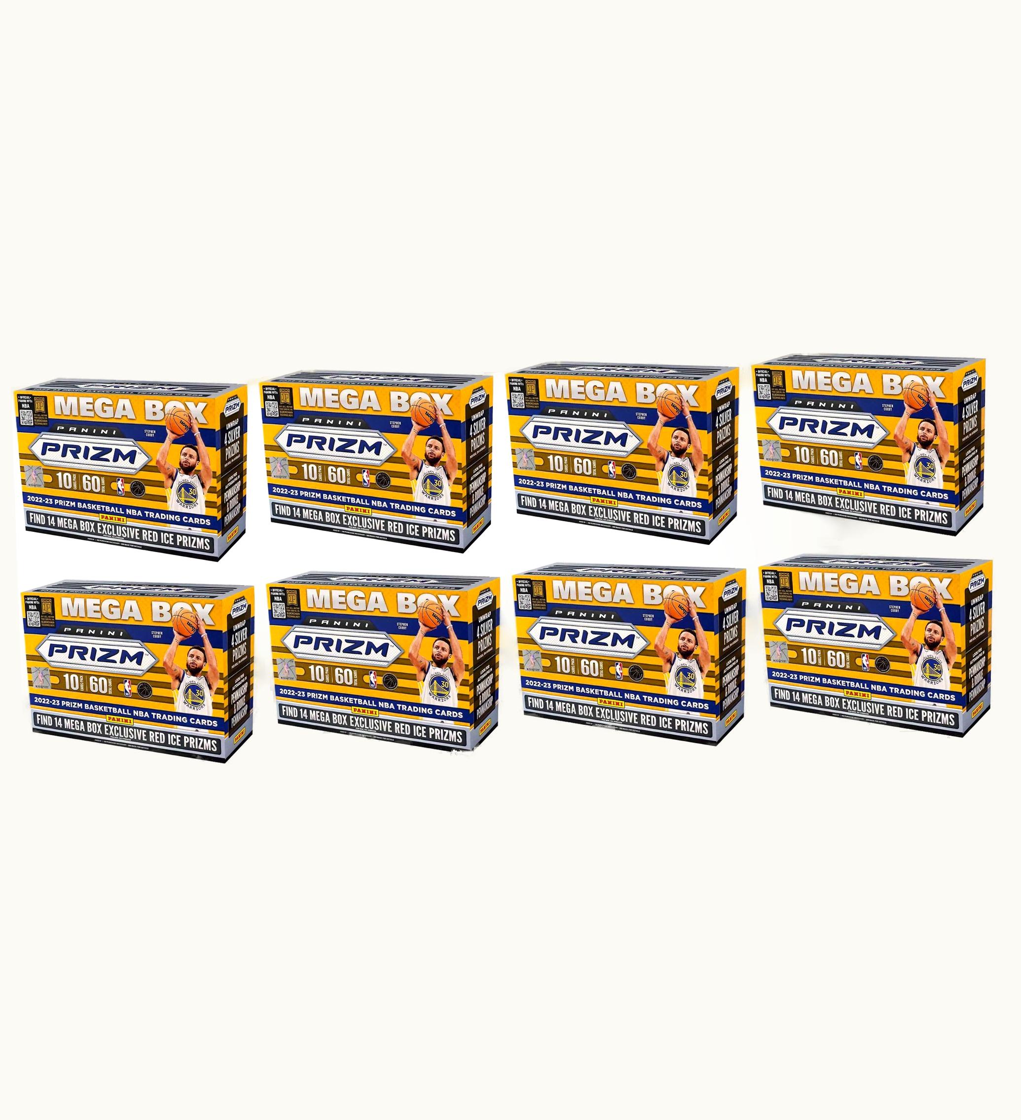 Panini 2022 23 Panini Prizm Basketball Mega Box Red Ice Prizms 8x Lot