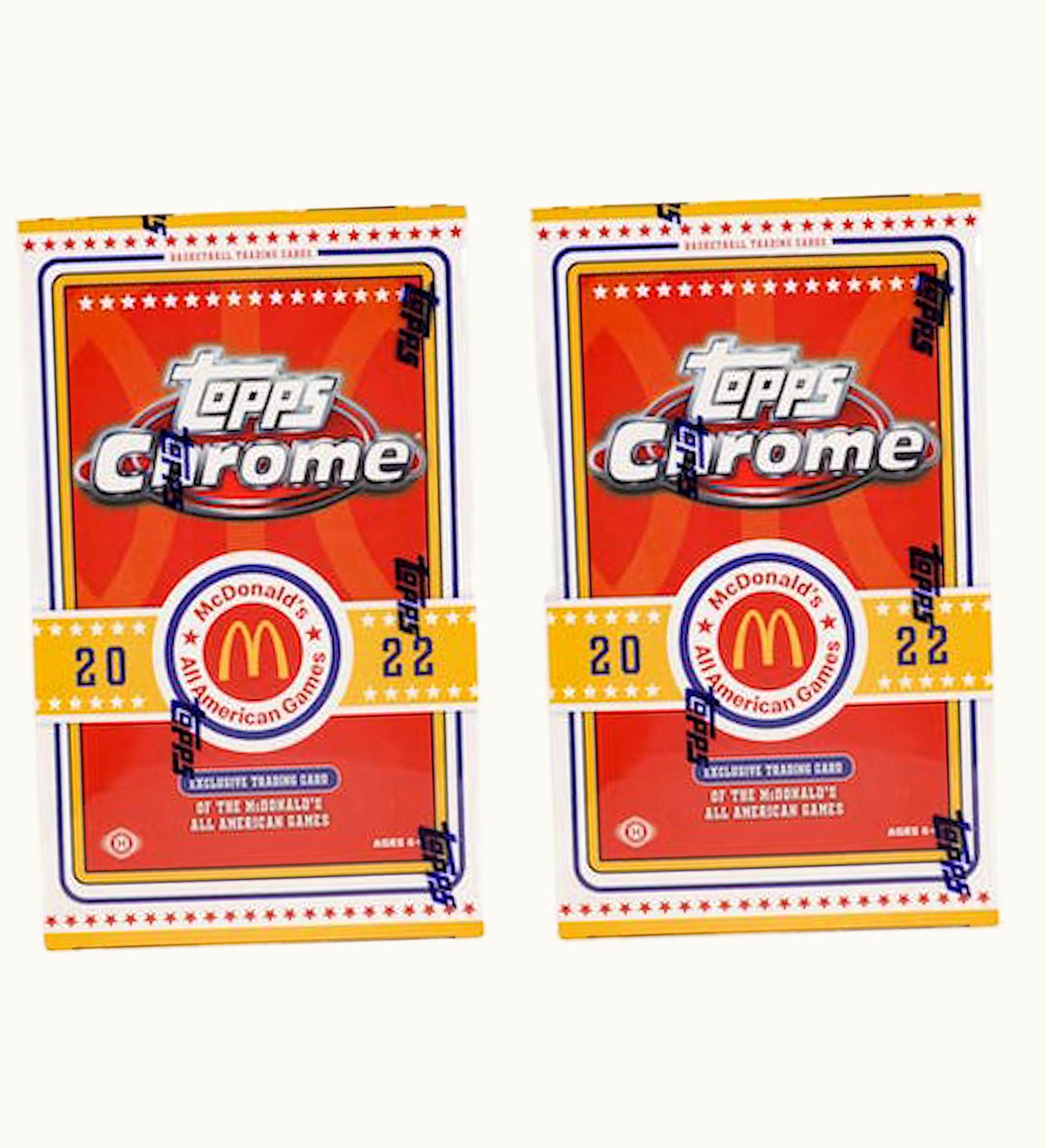 Topps 2022 Topps Chrome McDonalds All American Basketball Hobby Box 2x Lot