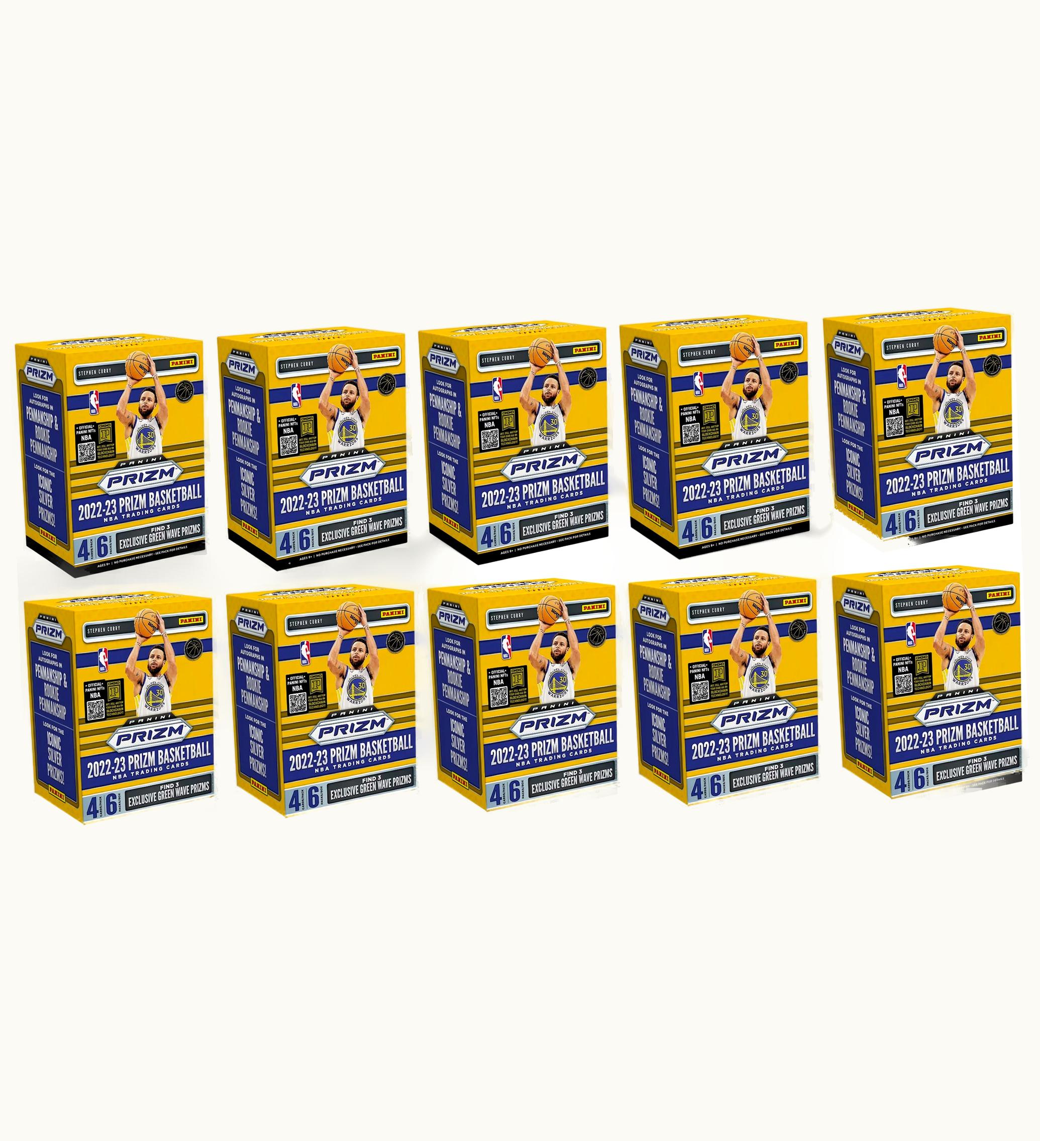 Panini 2022 23 Panini Prizm Basketball Fanatics Blaster Box Green Wave Prizms 10x Lot