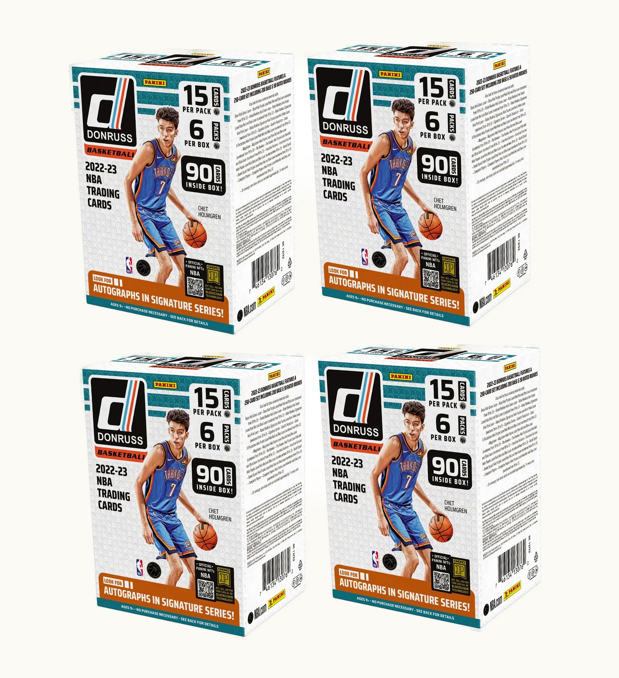 Panini 2022 23 Panini Donruss Basketball Blaster Box 4x Lot