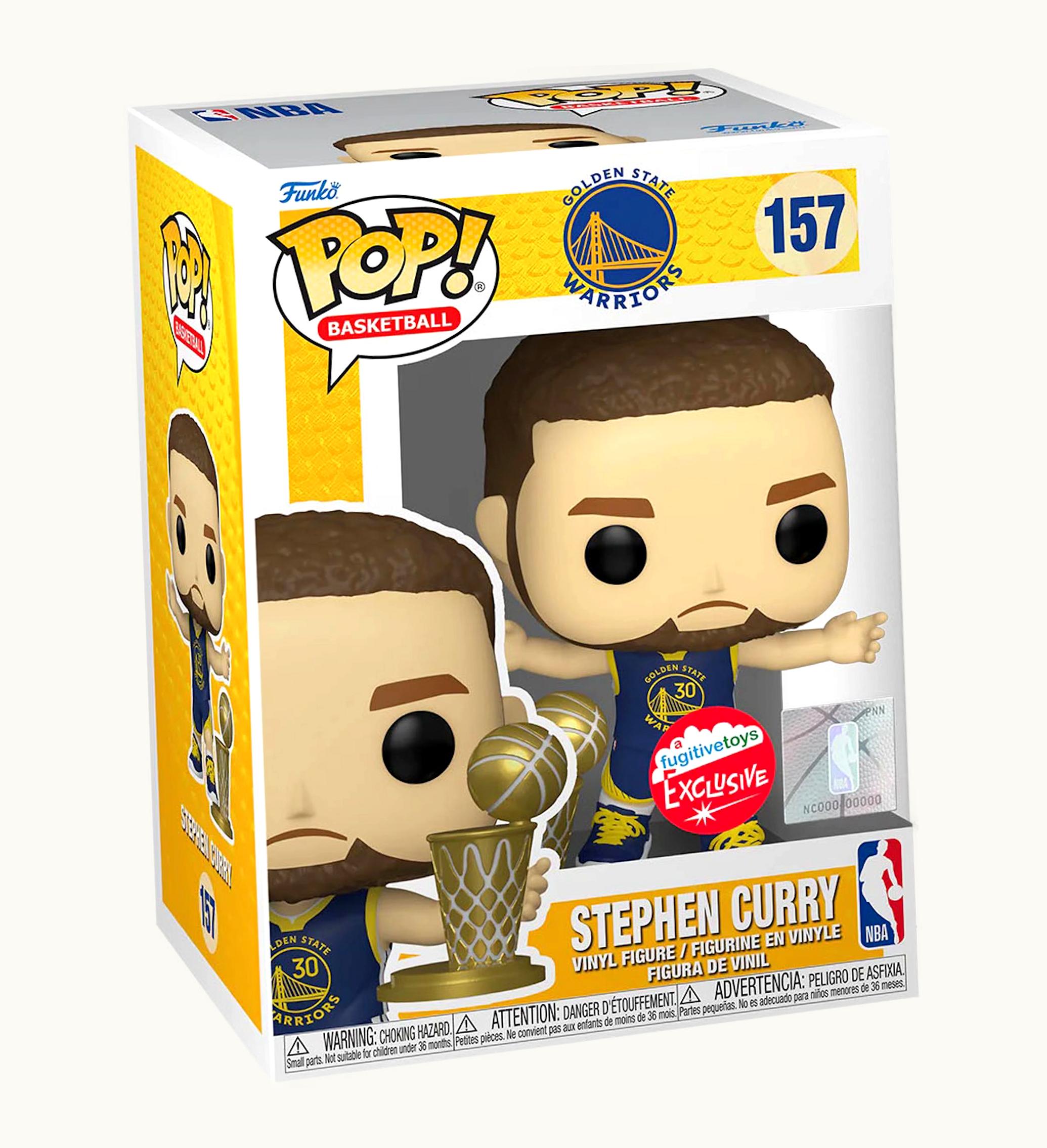 Funko Funko Pop Basketball NBA Golden State Warriors Stephen Curry Fugitive Toys Exclusive Figure 157