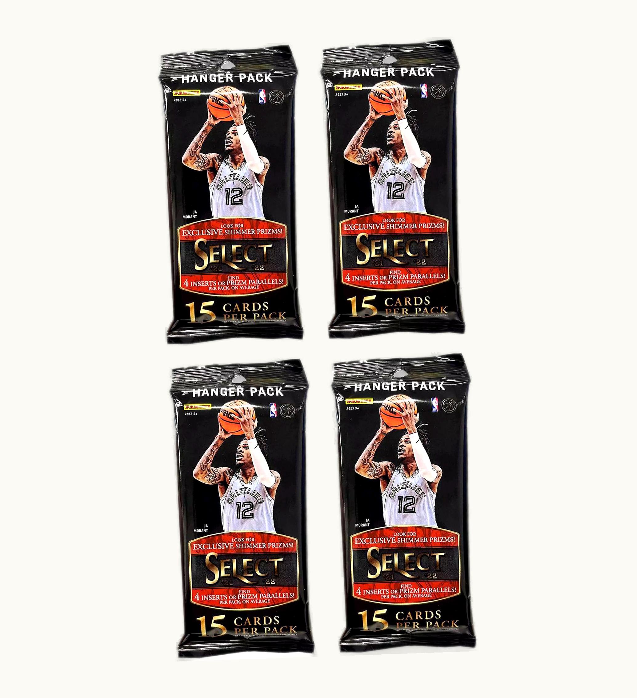 Panini 2021 22 Panini Select Basketball Hanger Pack 4x Lot