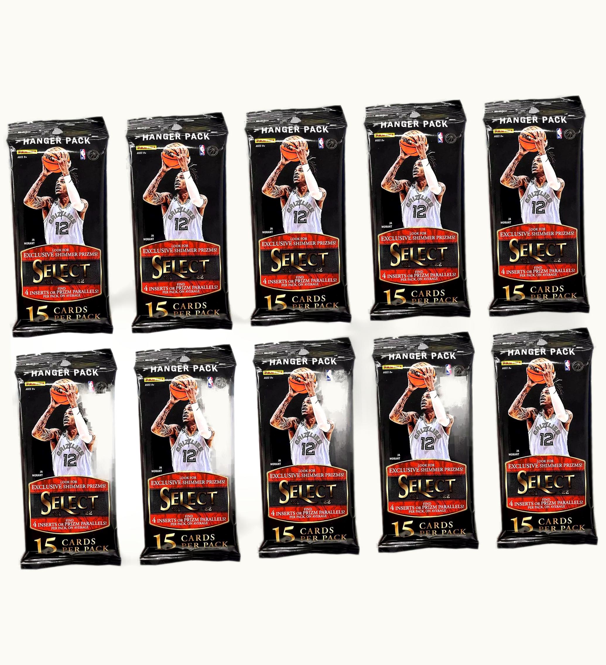 Panini 2021 22 Panini Select Basketball Hanger Pack 10x Lot