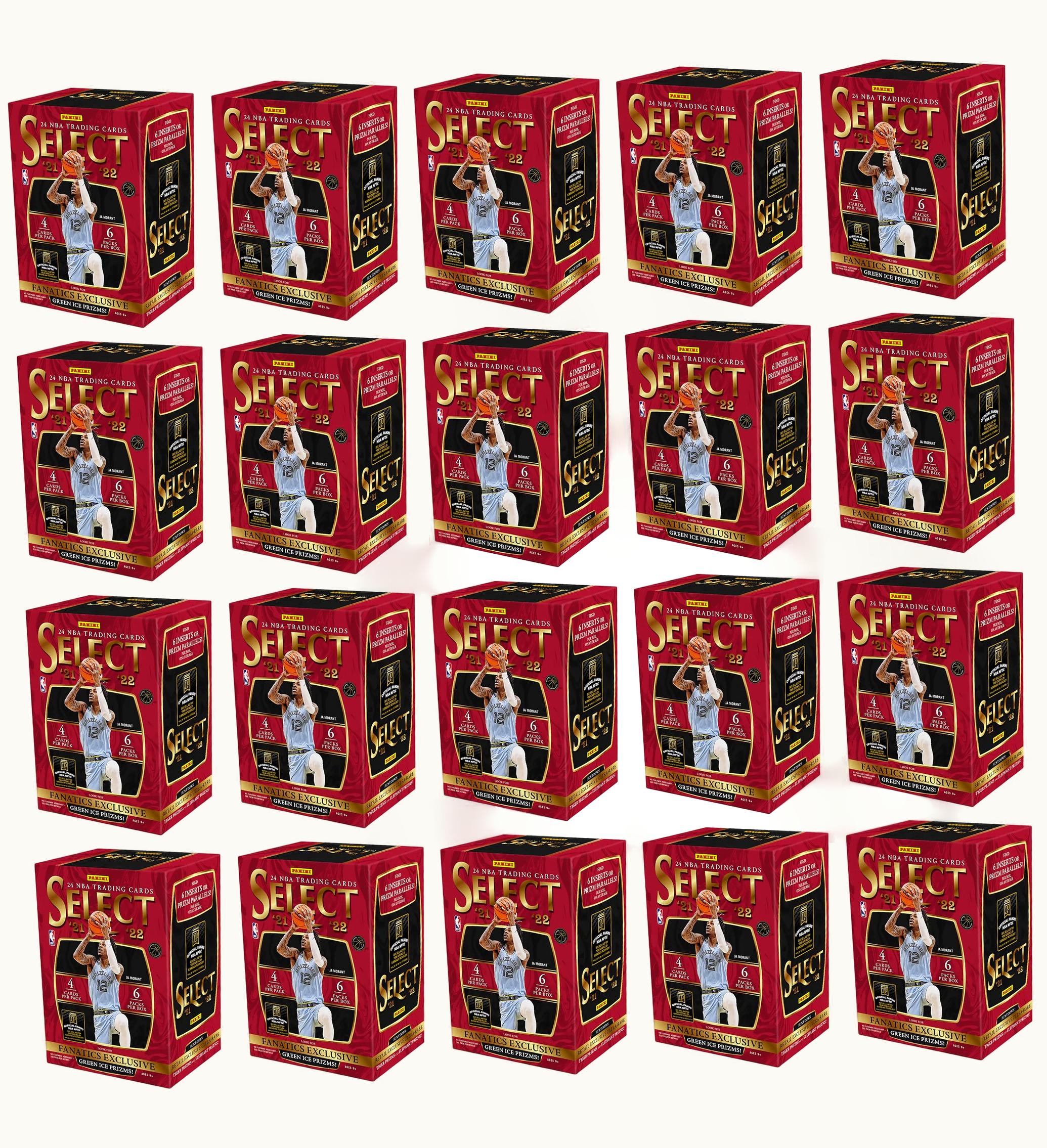 Panini 2021 22 Panini Select Basketball Fanatics Exclusive Blaster Box Green Ice Prizms 20x Lot