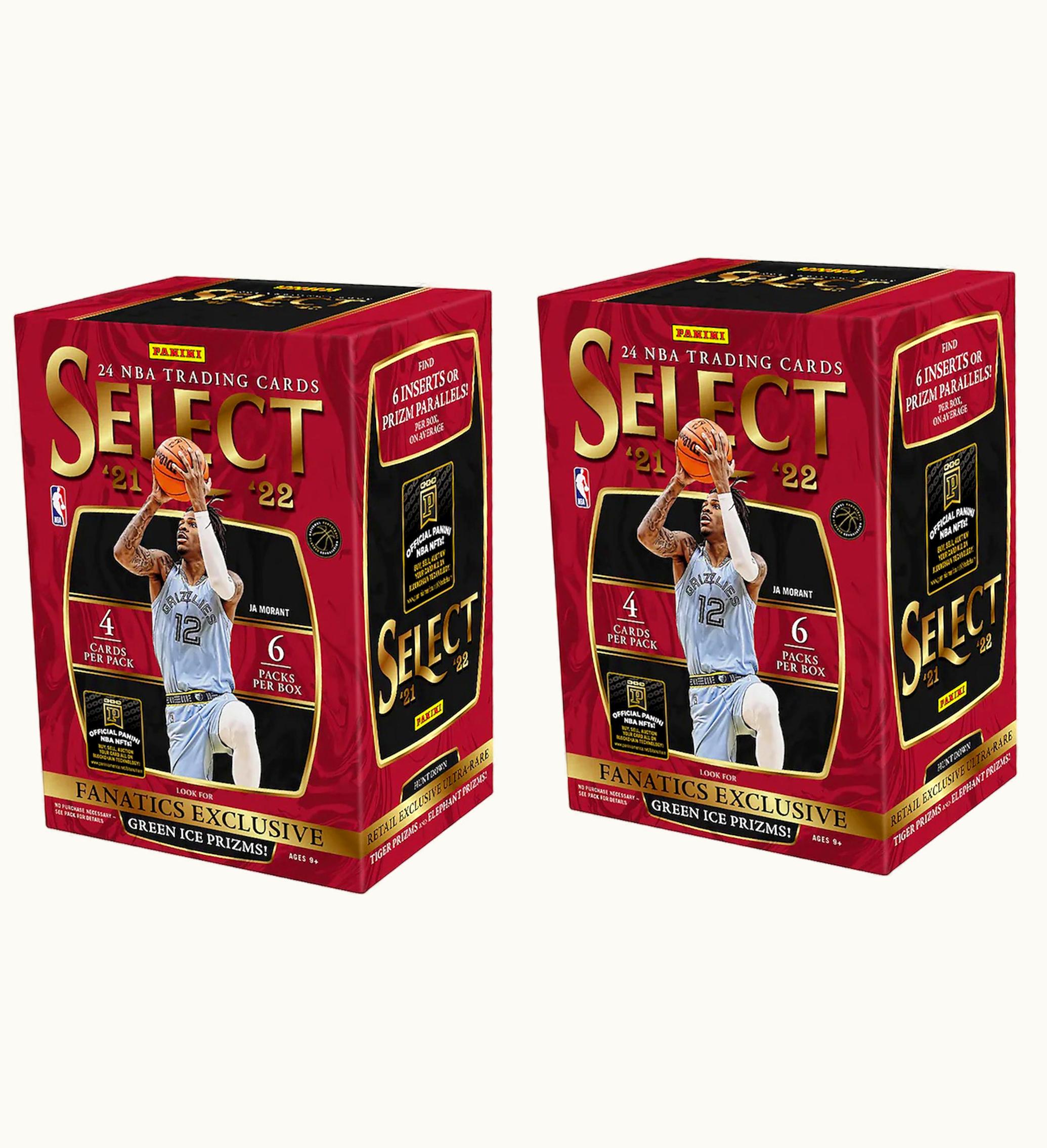 Panini 2021 22 Panini Select Basketball Fanatics Exclusive Blaster Box Green Ice Prizms 2x Lot