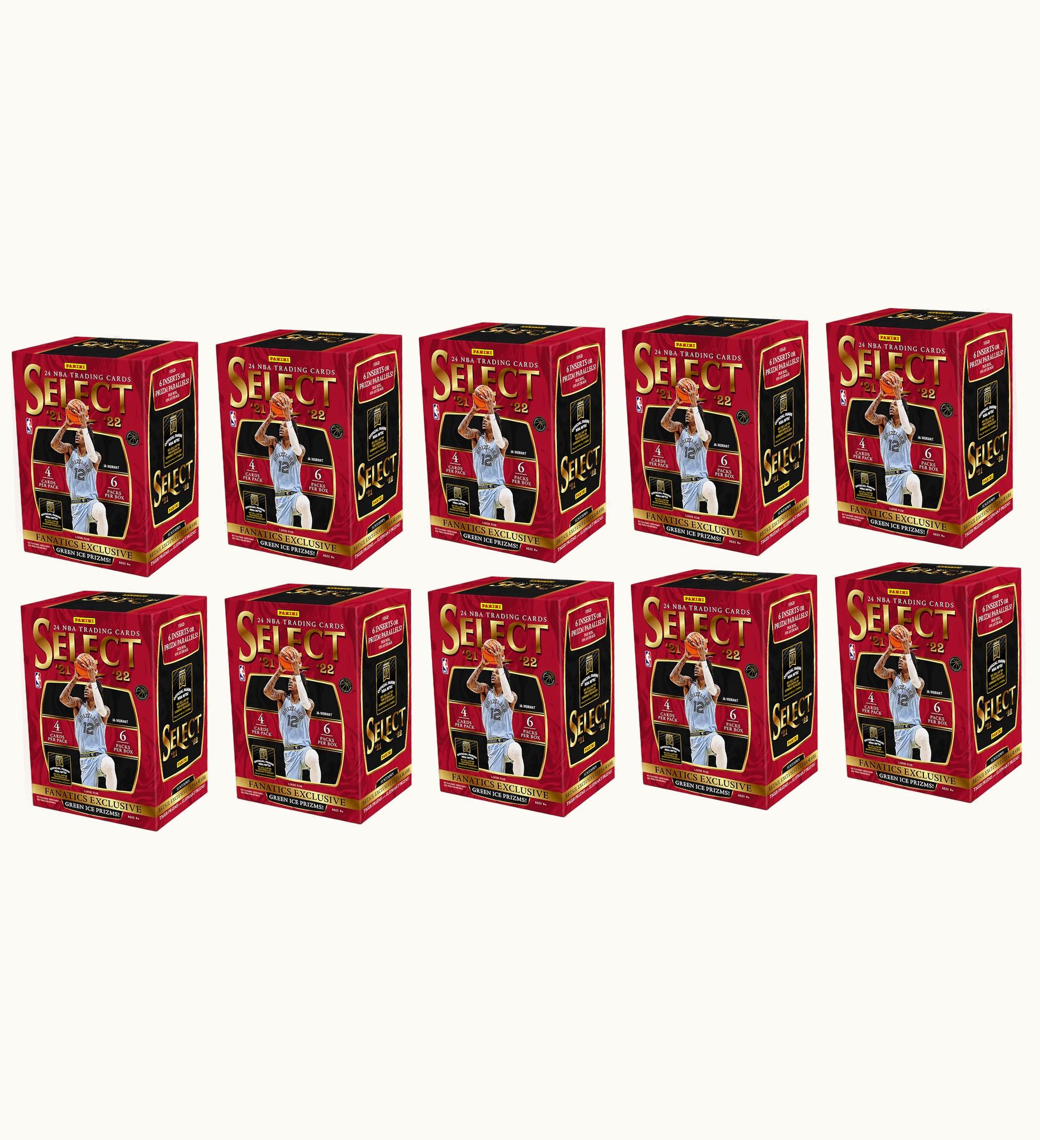 Panini 2021 22 Panini Select Basketball Fanatics Exclusive Blaster Box Green Ice Prizms 10x Lot