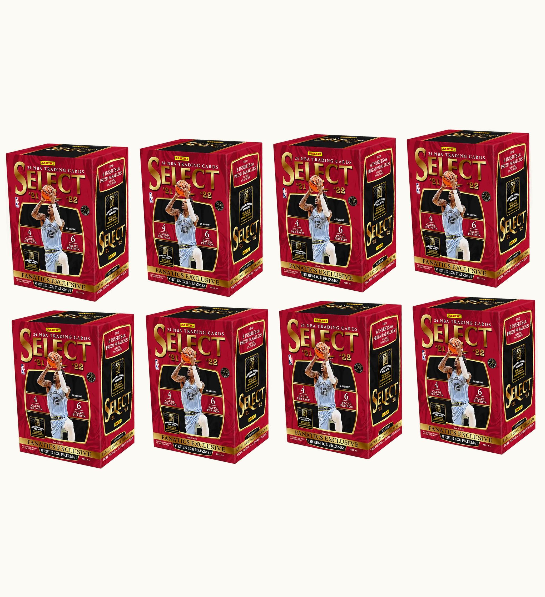 Panini 2021 22 Panini Select Basketball Fanatics Exclusive Blaster Box Green Ice Prizms 8x Lot