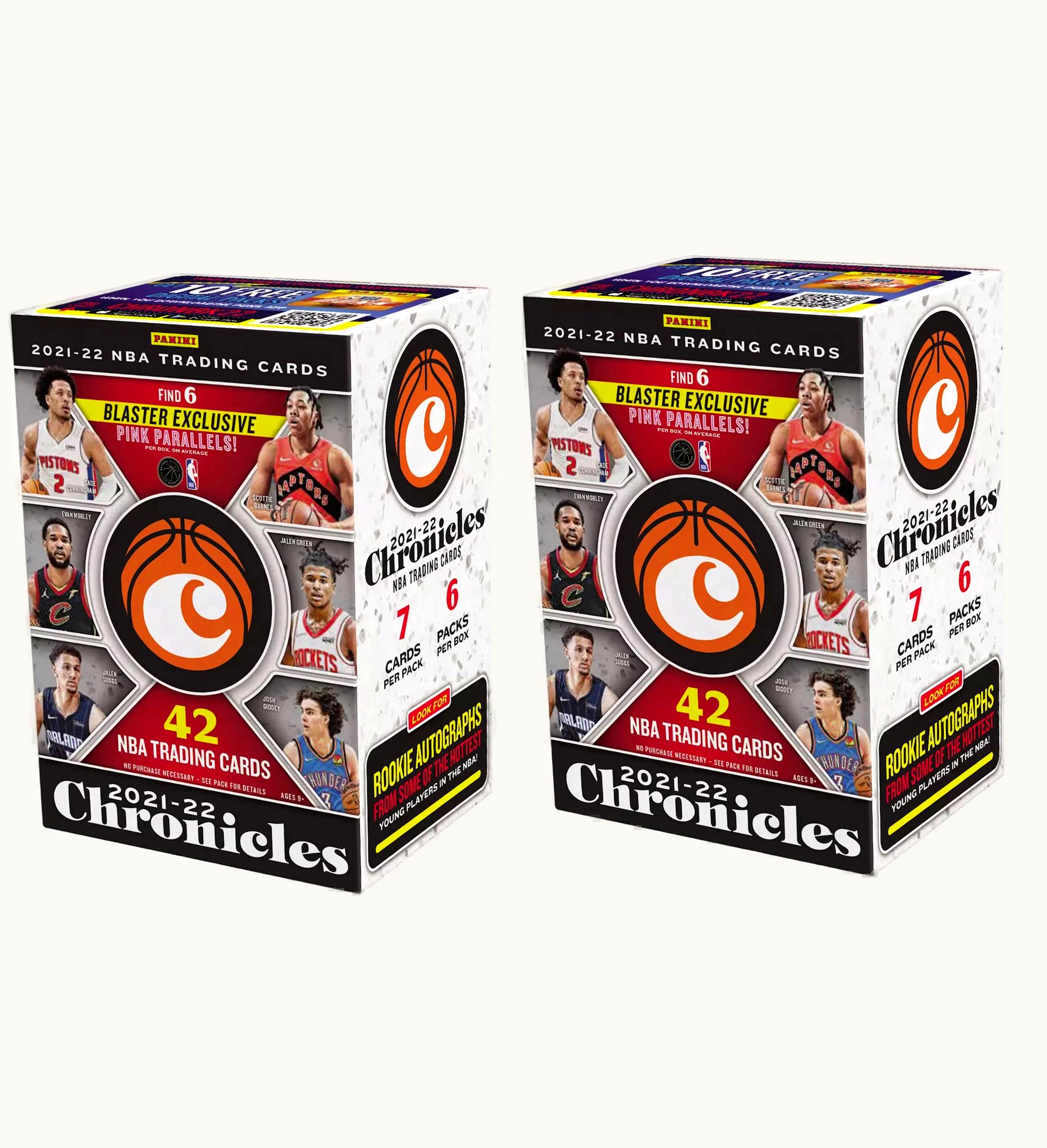 Panini 2021 22 Panini Chronicles Basketball Blaster Box 2x Lot