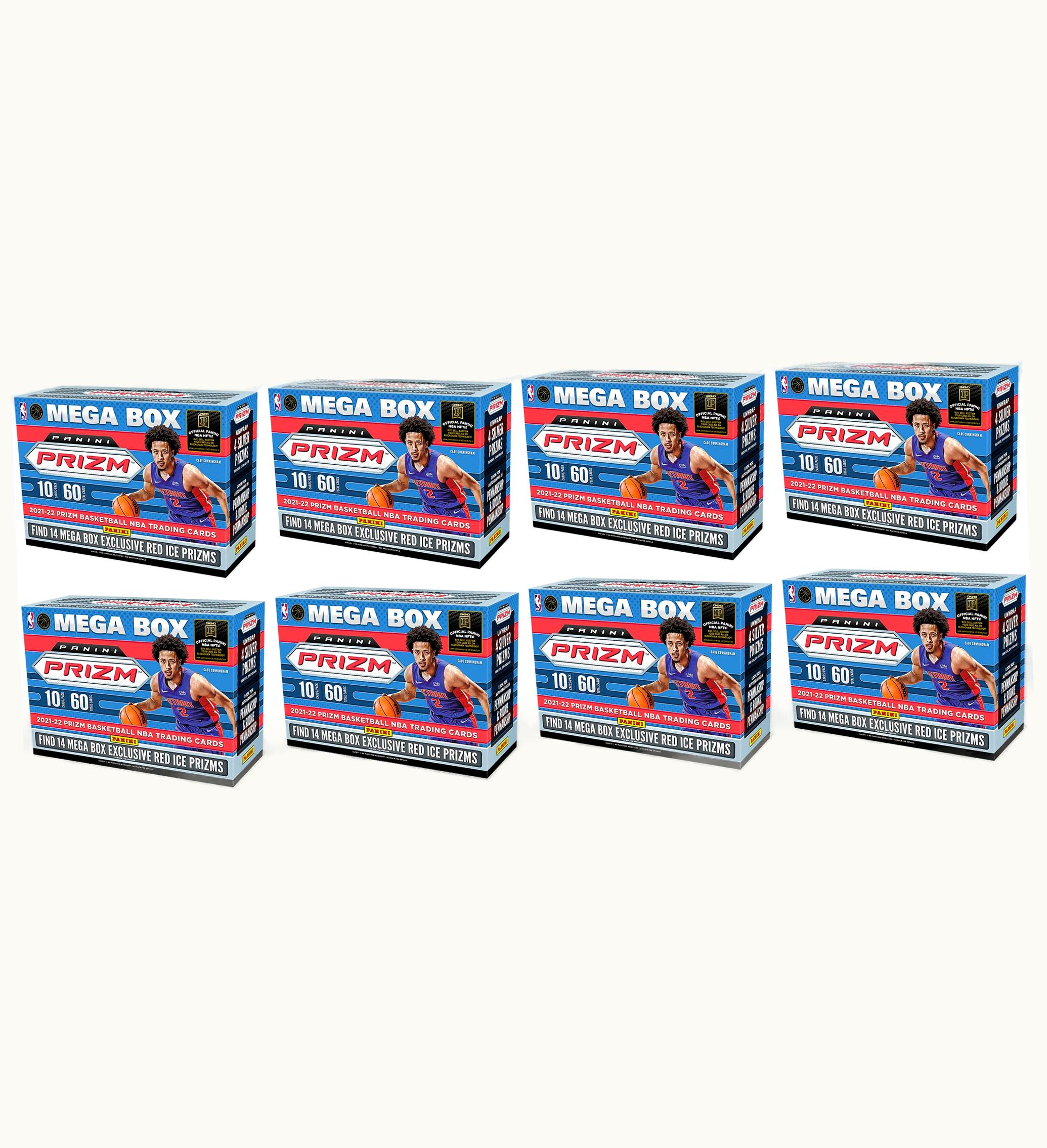 Panini 2021 22 Panini Prizm Basketball Mega Box Red Ice Prizms 8x Lot