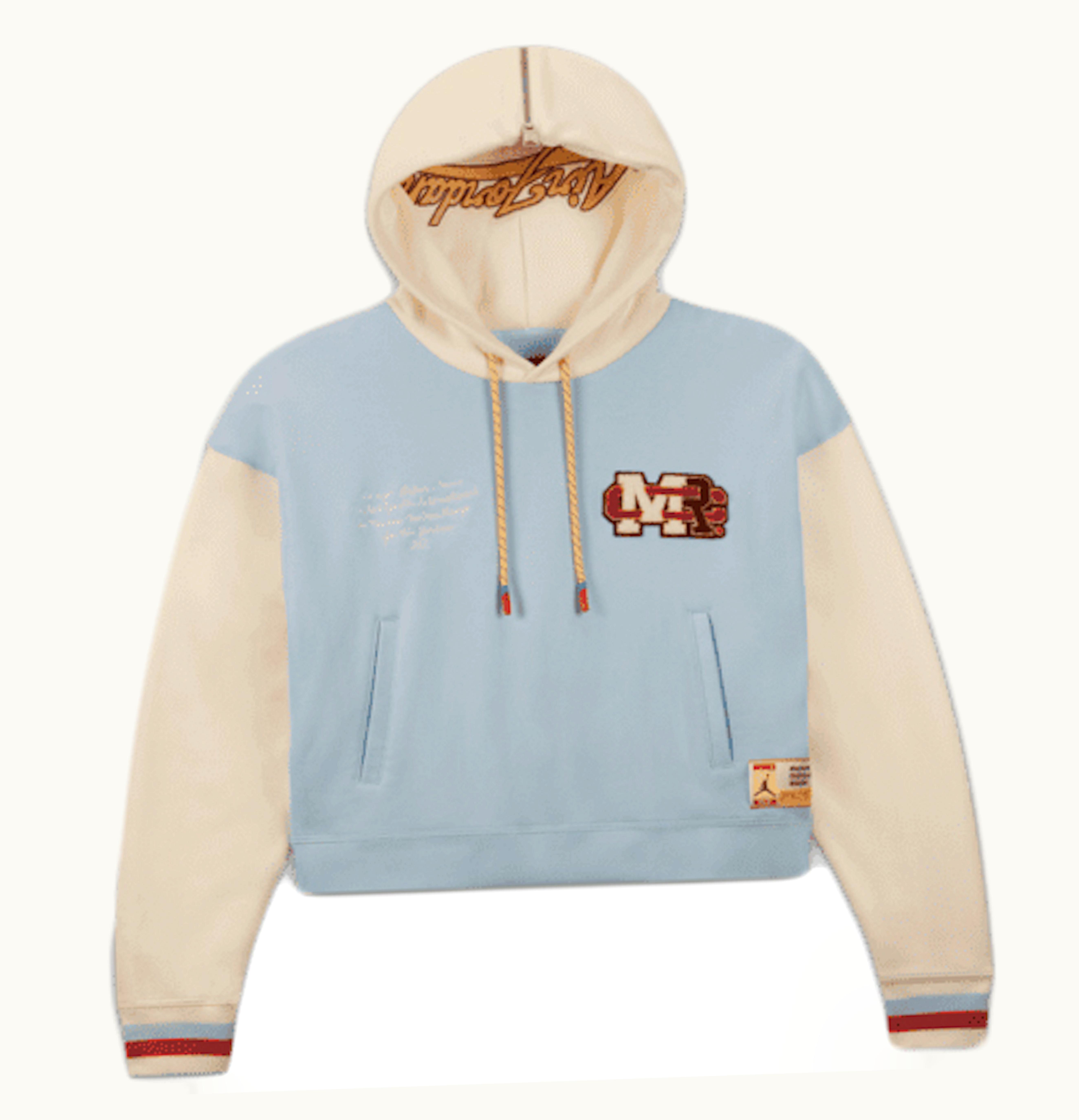 Jordan Jordan x Maison Chateau Rouge Womens Fleece Top Hoodie Asia Sizing Blue