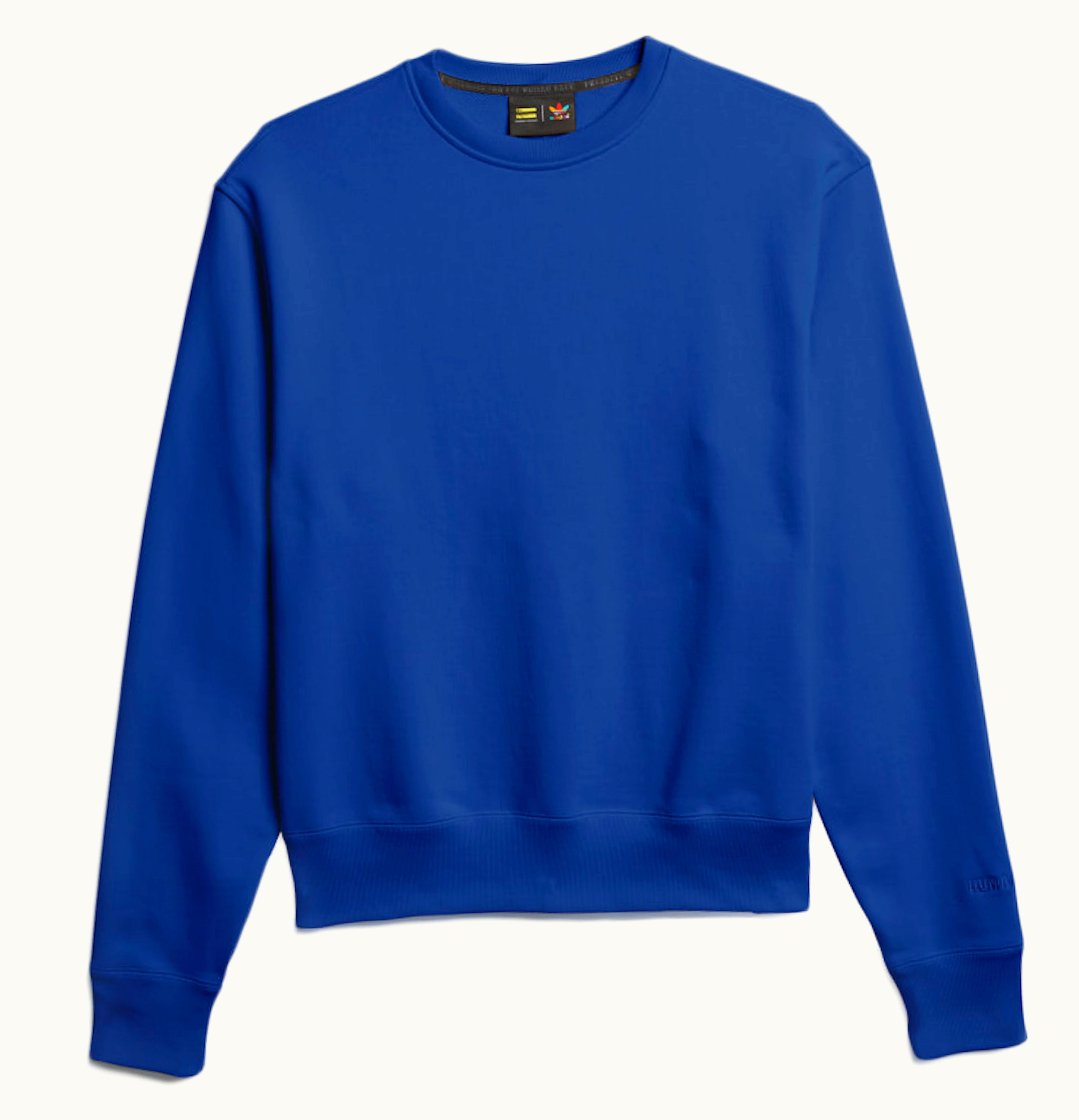 Adidas adidas Pharrell Williams Basics Crewneck Sweatshirt Power Blue