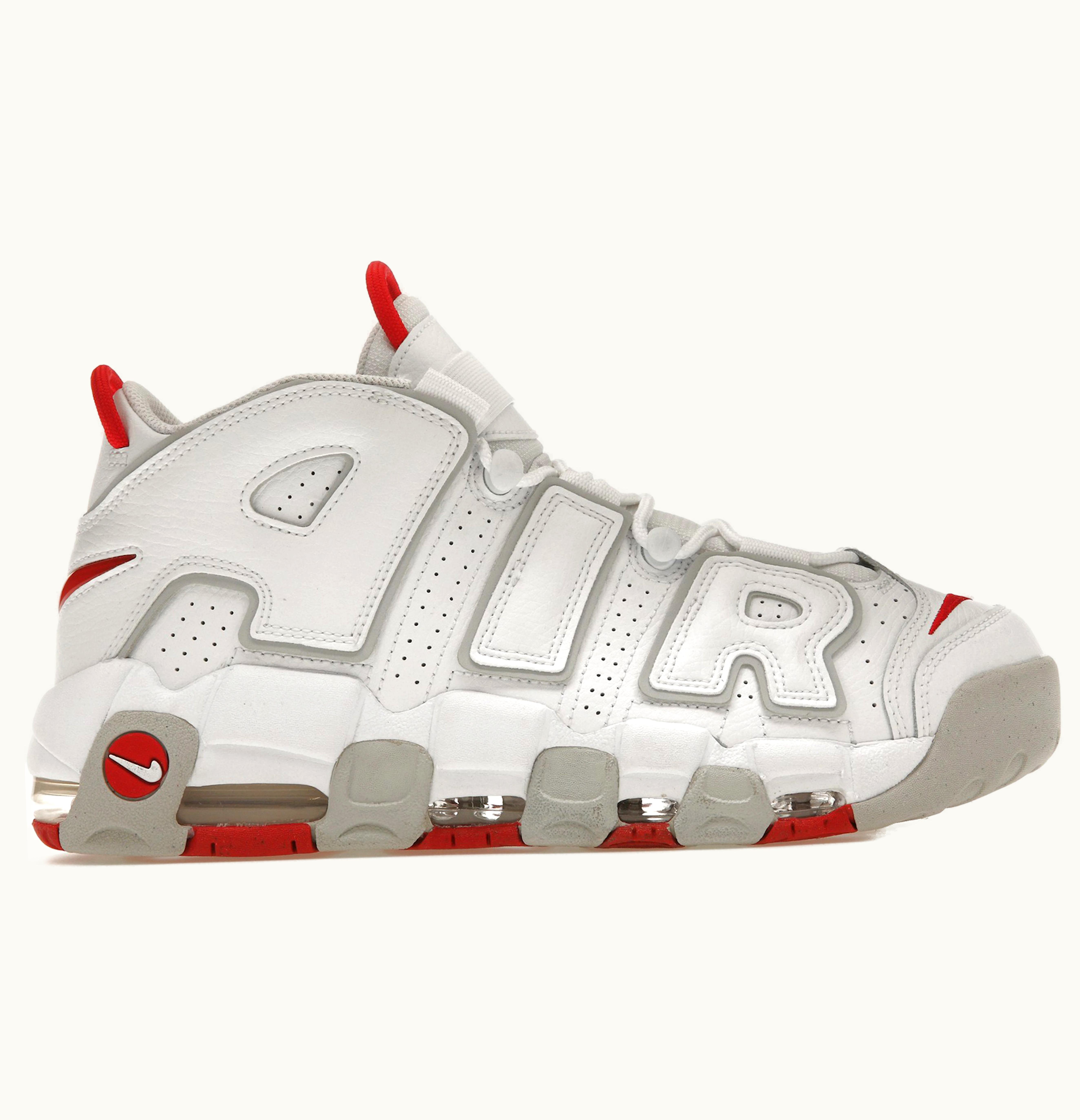 Nike Nike Air More Uptempo 96 White Grey Fog University Red