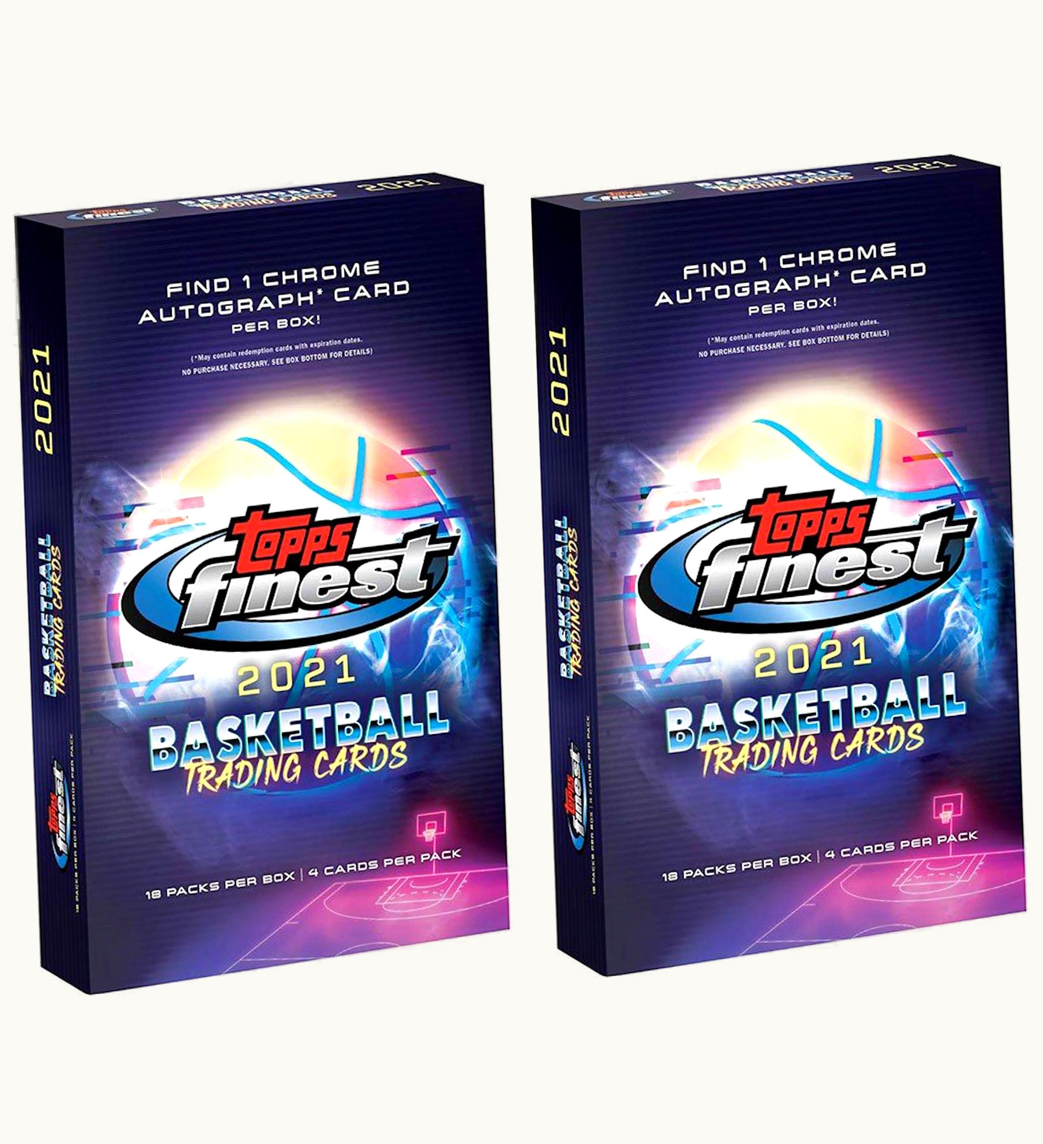 Topps 2021 Topps Finest Basketball Hobby Box 2x Lot