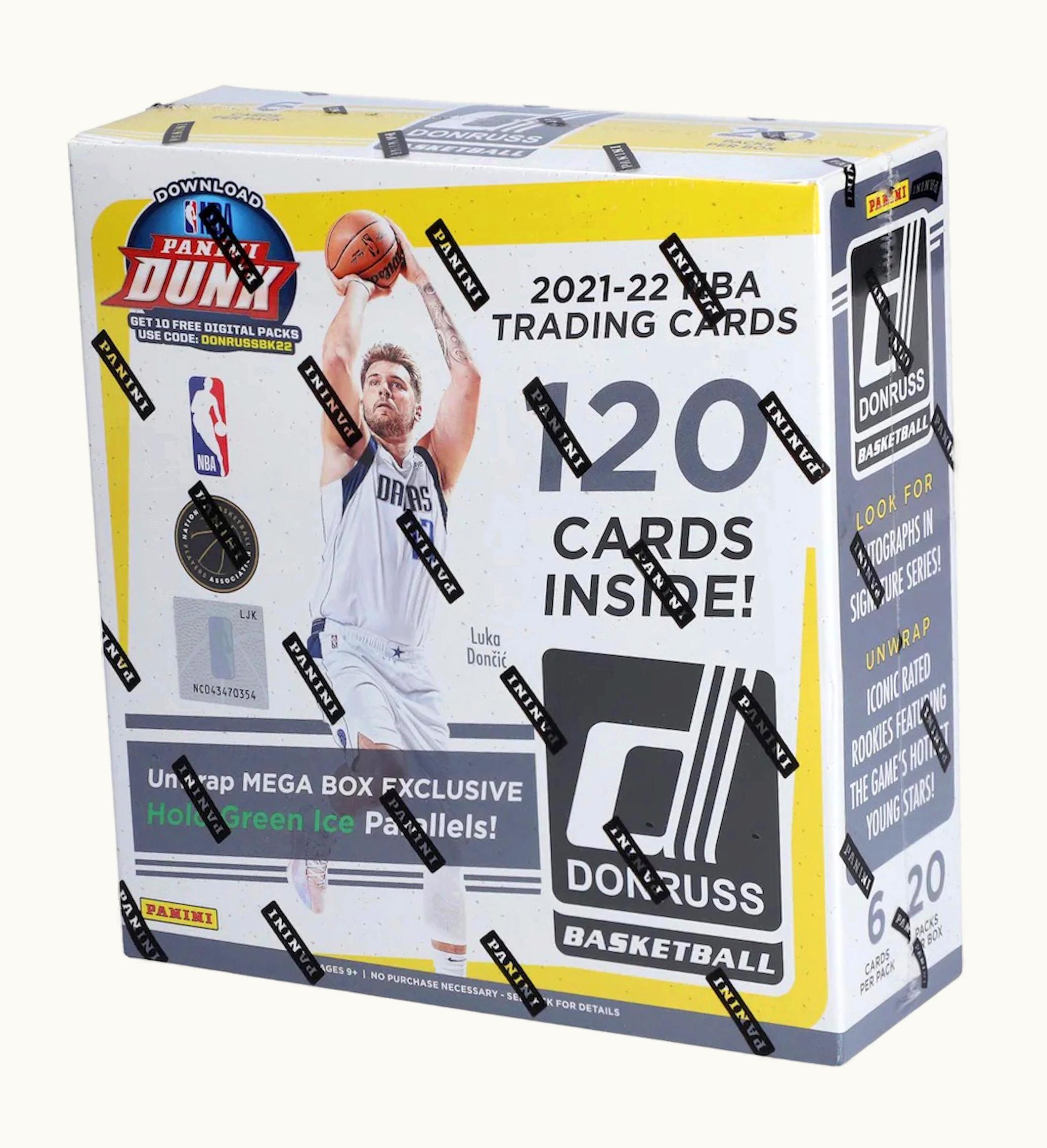 Panini 2021 22 Panini Donruss Basketball Fanatics Exclusive Mega Box Holo Green Ice Parallels