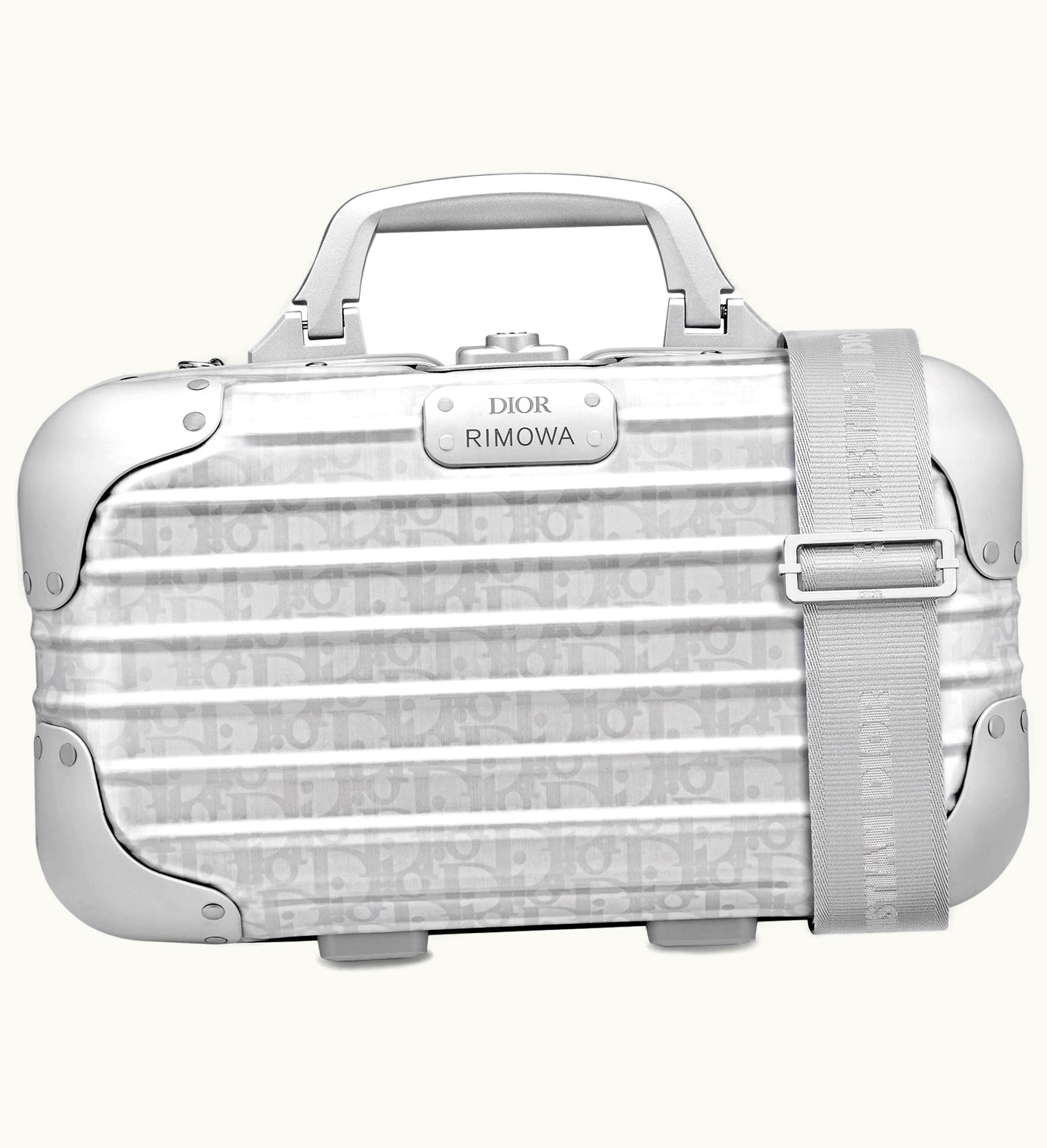 Dior X Rimowa Piccolo Aluminium Dior Oblique Silver