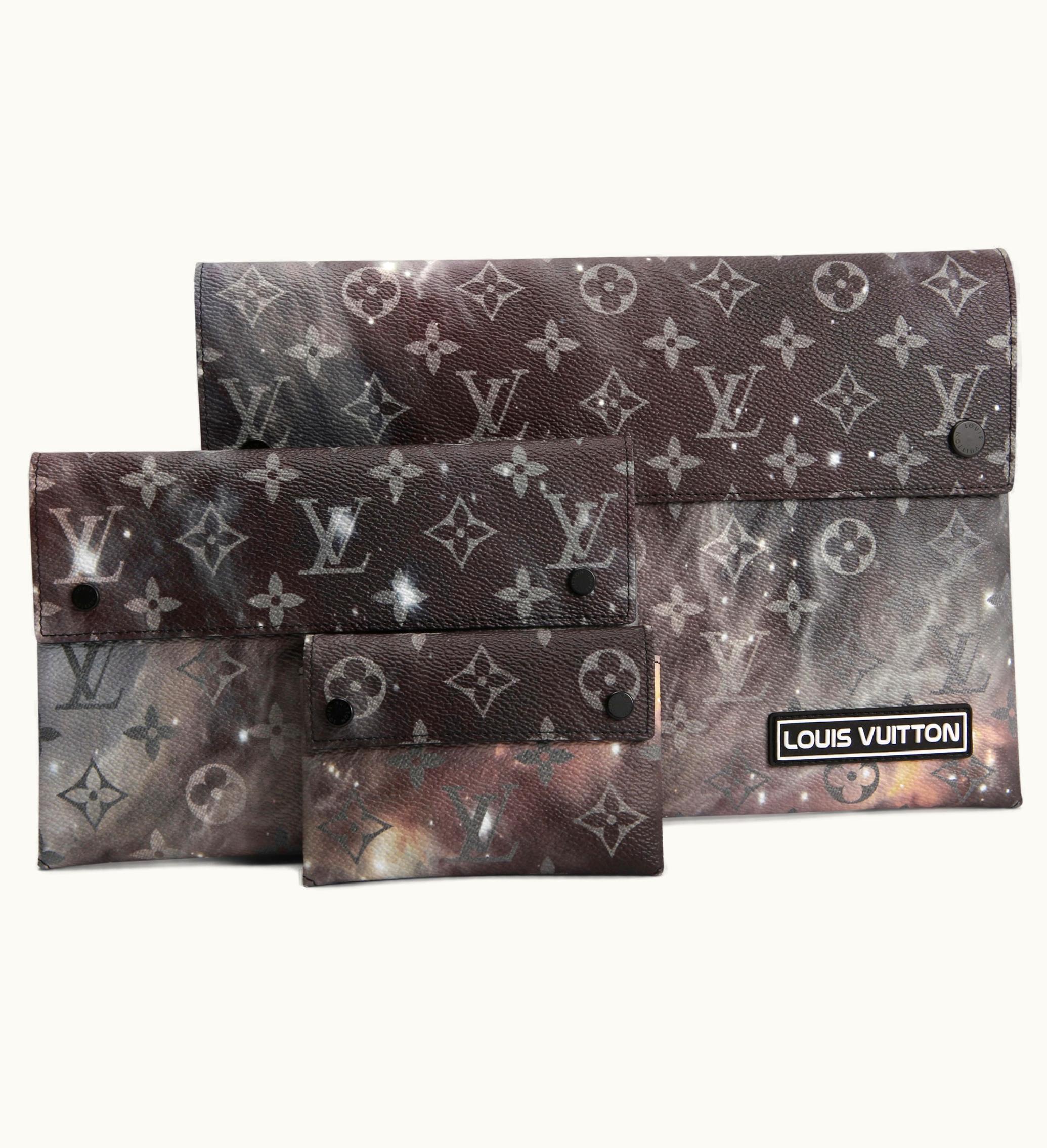 Louis Vuitton Louis Vuitton Pochette Alpha Triple Monogram Galaxy Black Multicolor