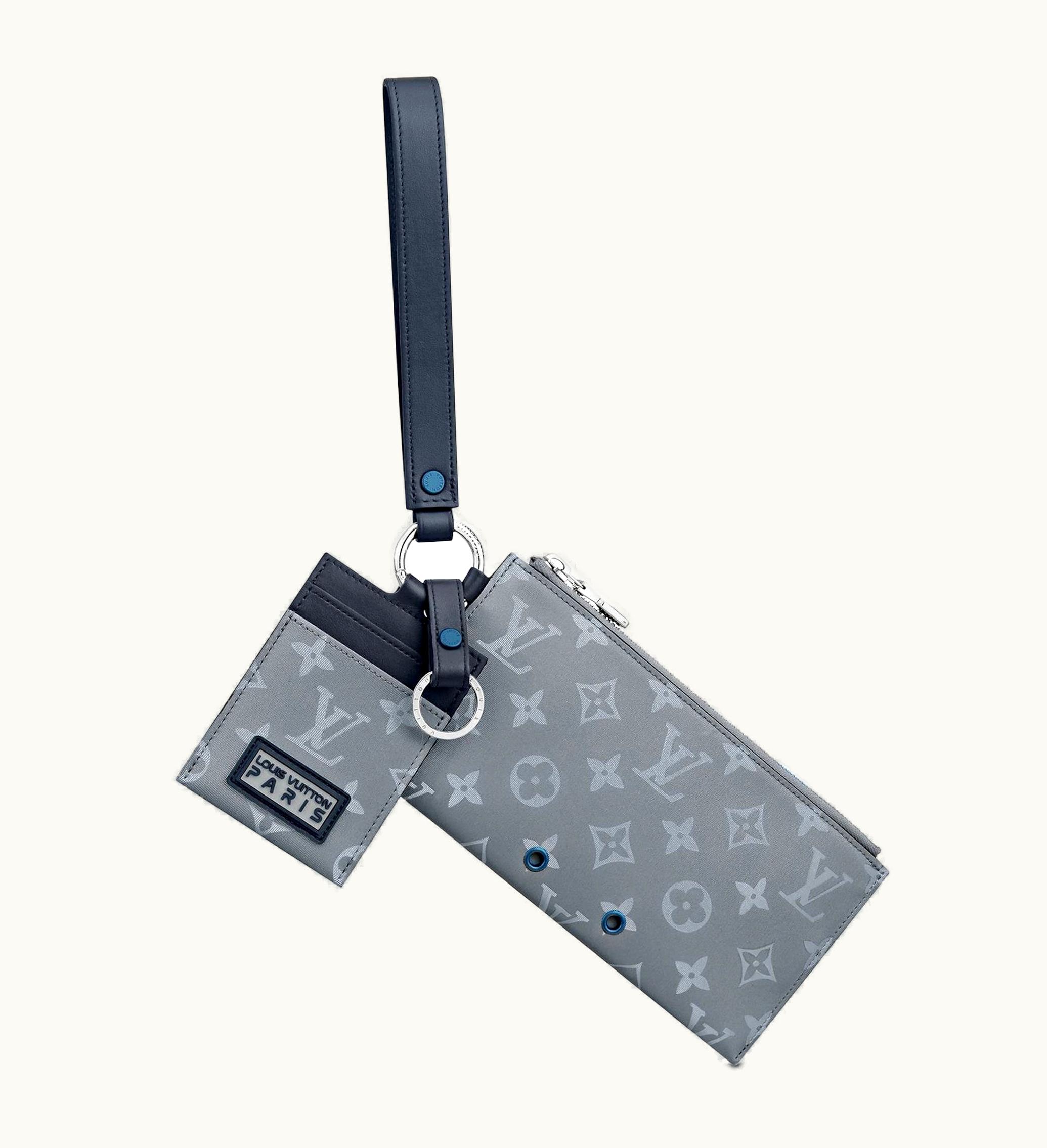 Louis Vuitton Louis Vuitton Pouch Alpha Monogram Satellite Silver