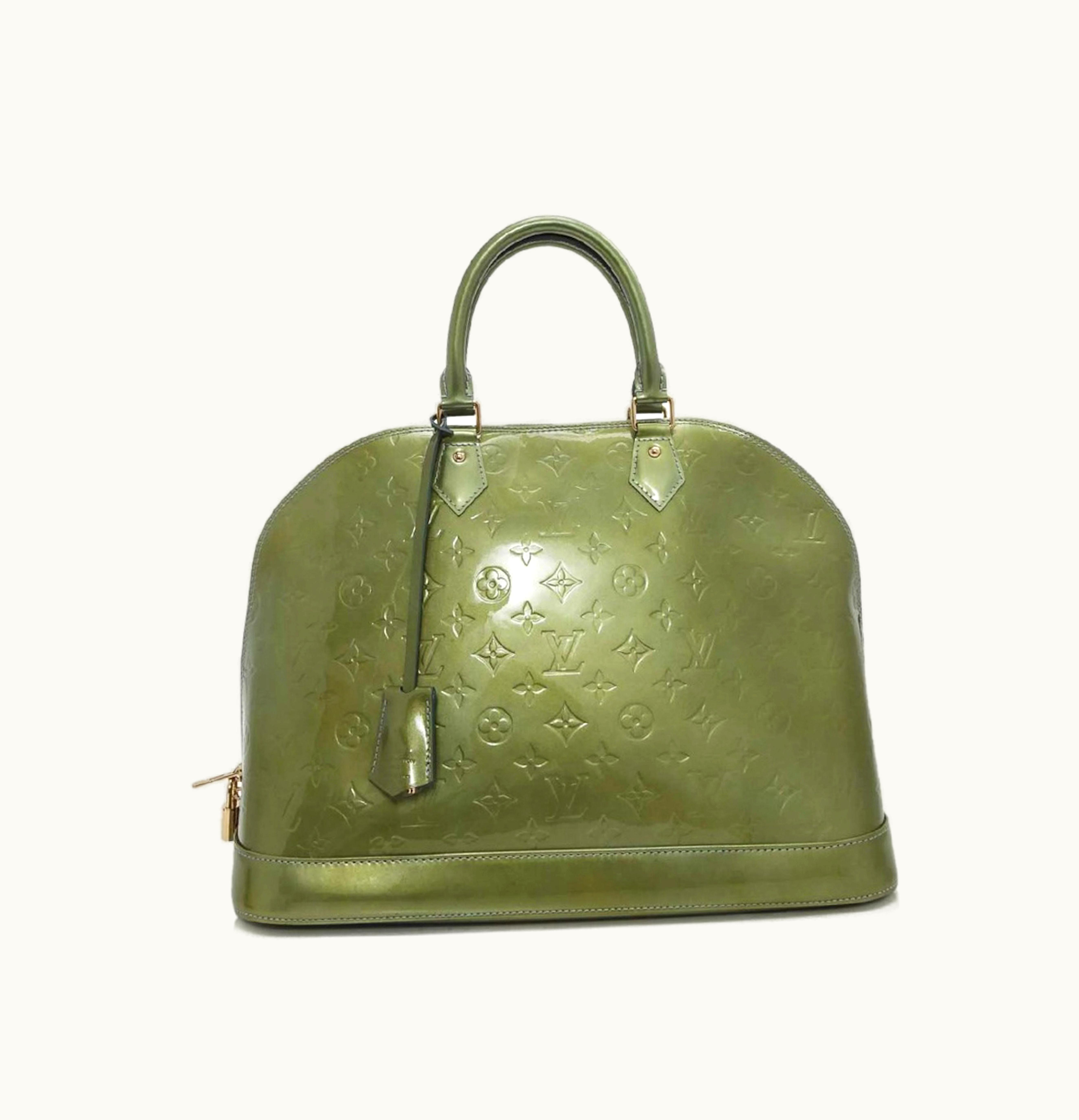 Louis Vuitton Alma Monogram Vernis MM Vert