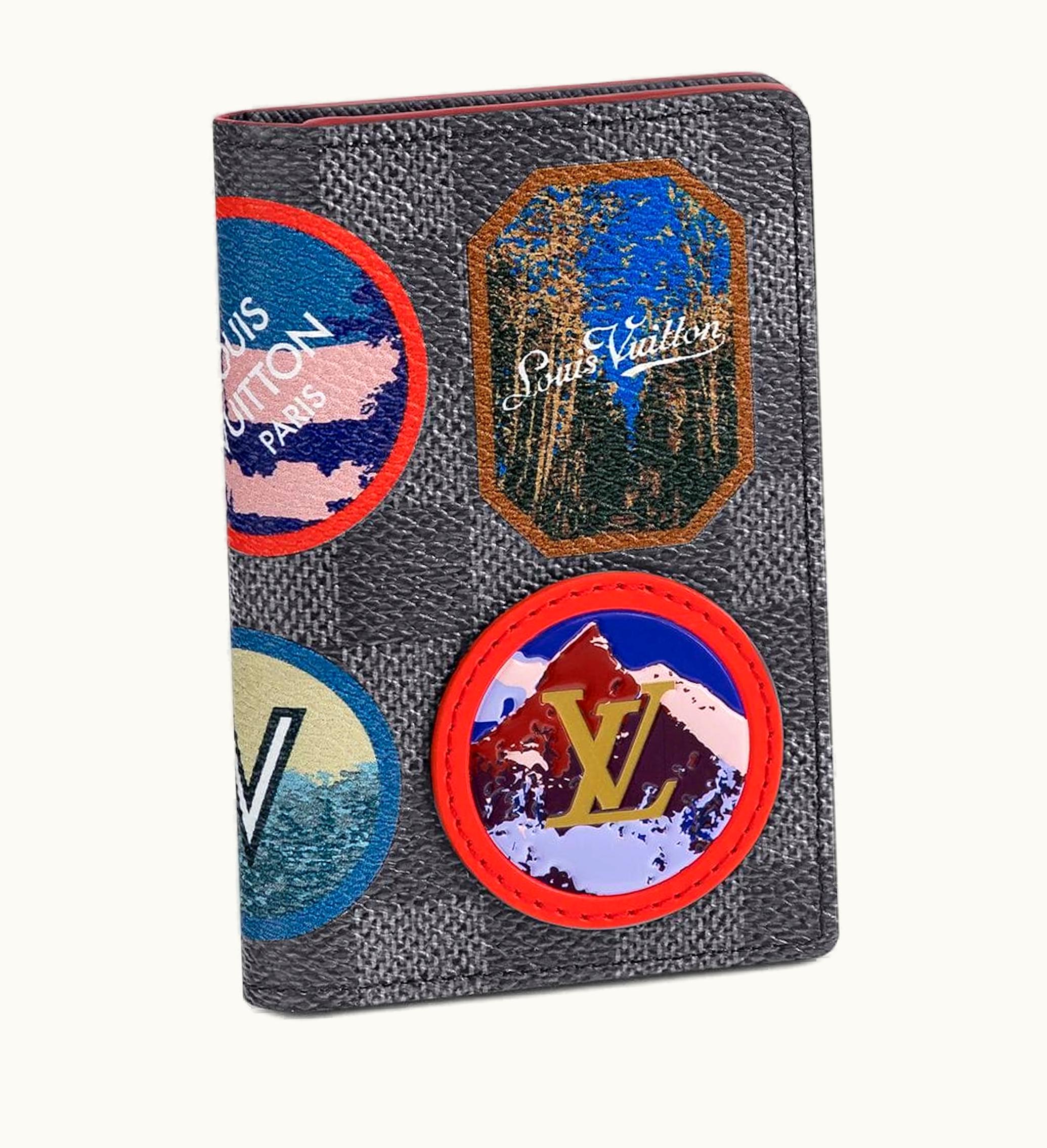 Louis Vuitton Pocket Organizer Damier Graphite Alps Patches Grey