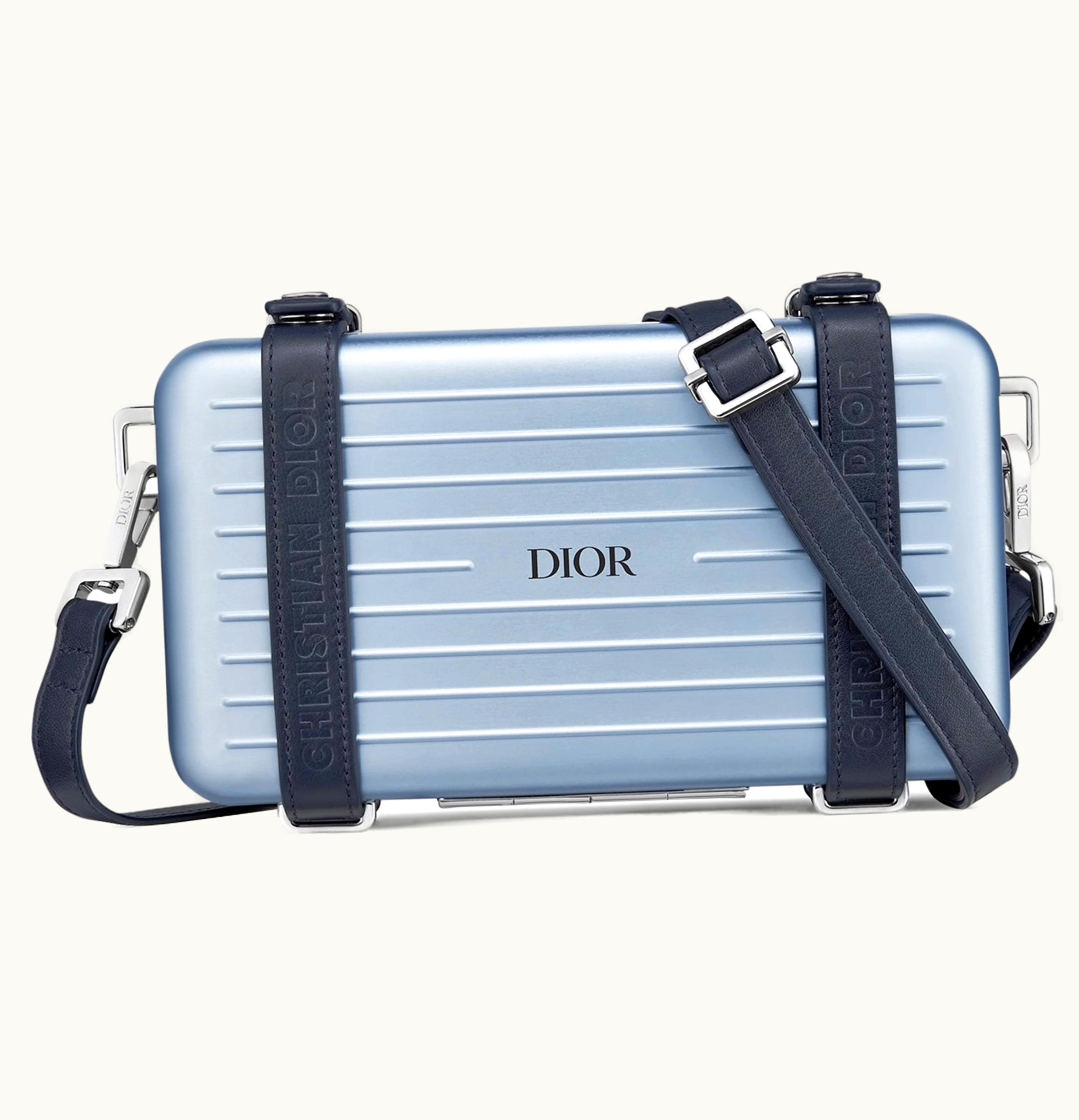 Dior X Rimowa Amenity Kit Aluminium Blue