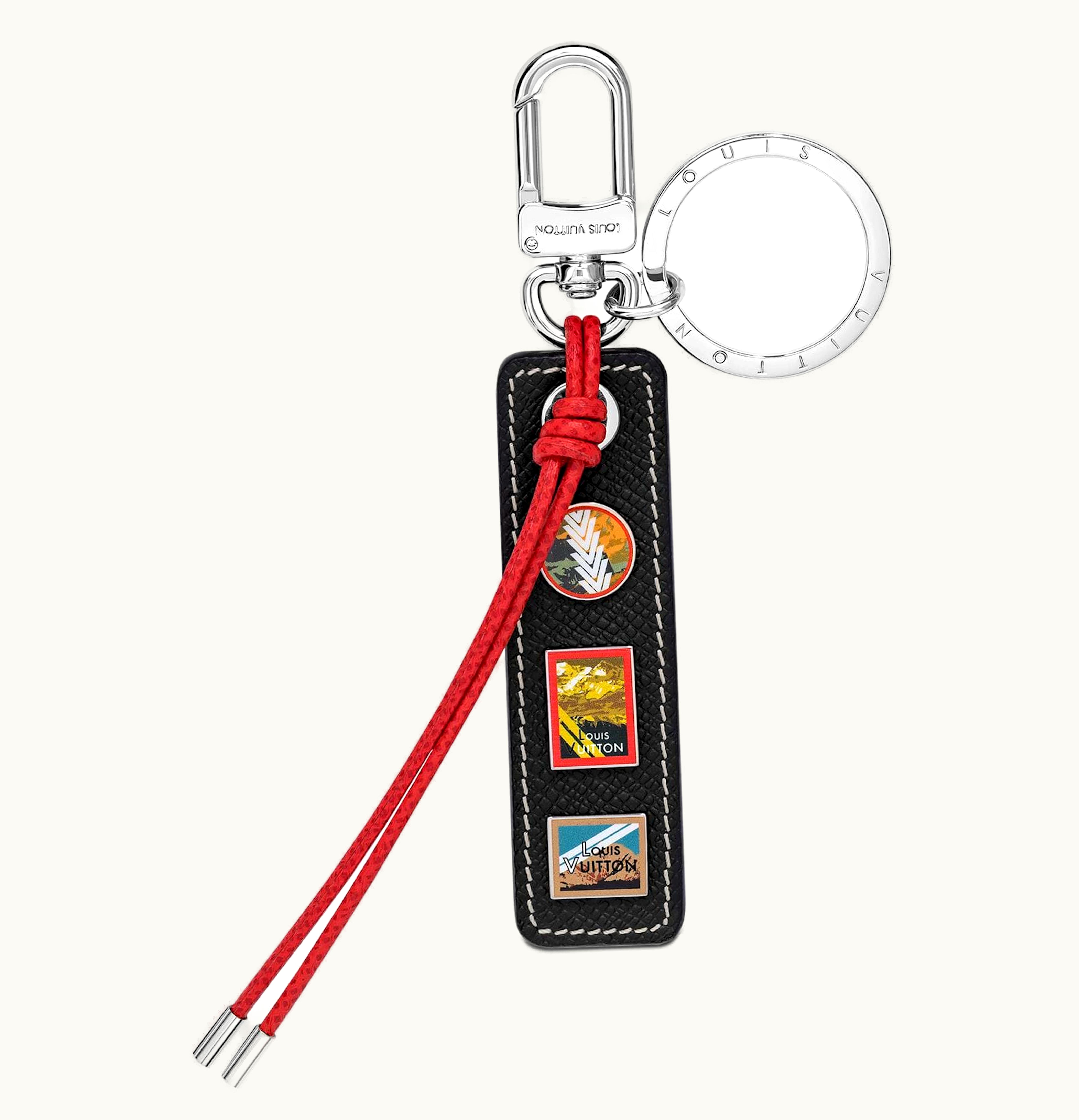 Louis Vuitton Bag Charm And Key Holder Tab Alps Long Black