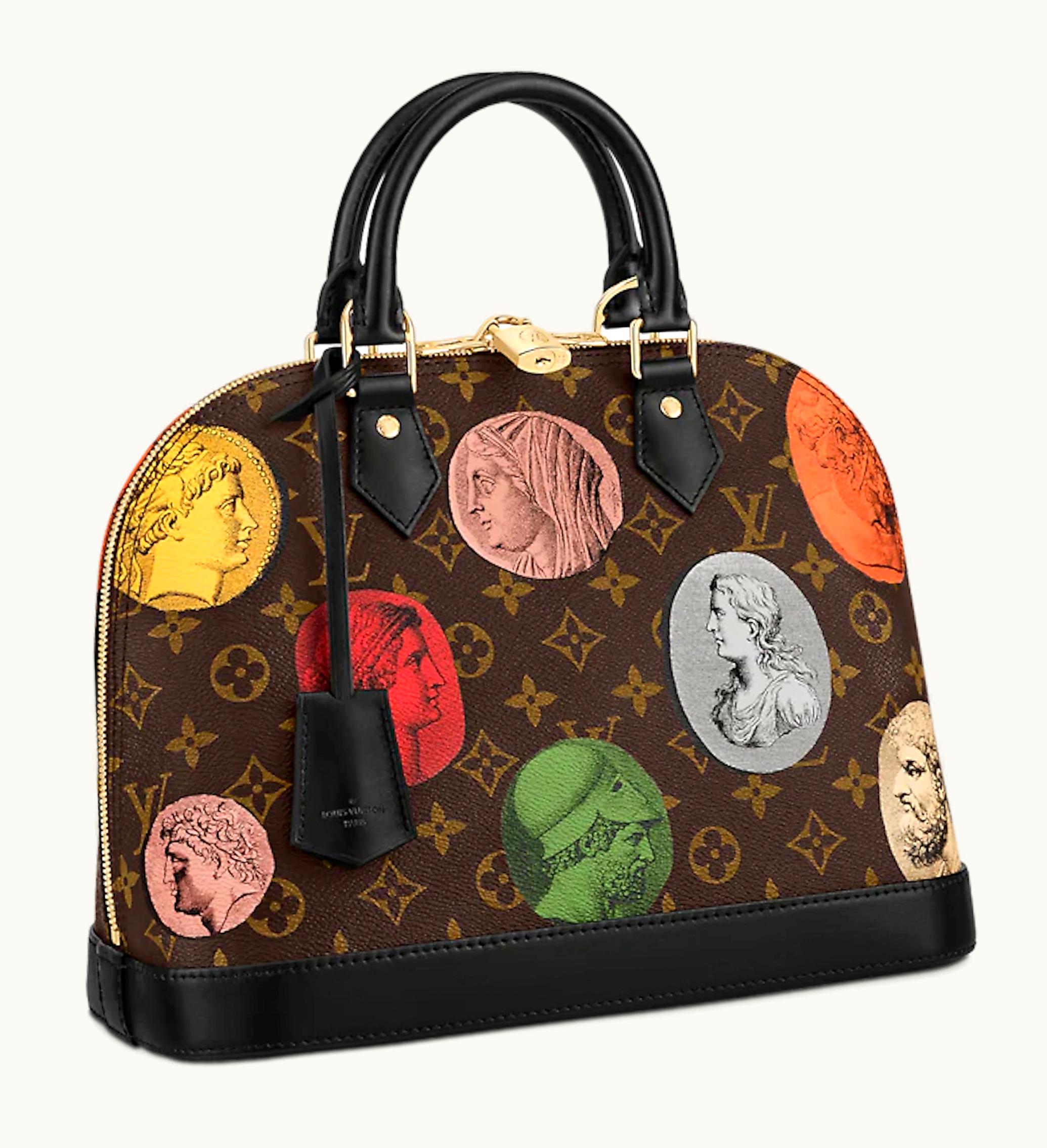 Louis Vuitton X Fornasetti Alma PM Monogram Cameo Brown
