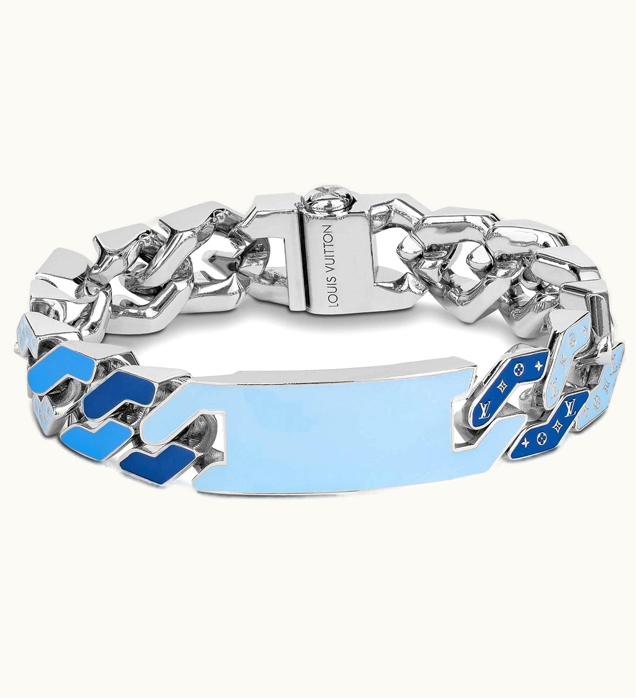 Louis Vuitton Cuban Chain Bracelet Blue