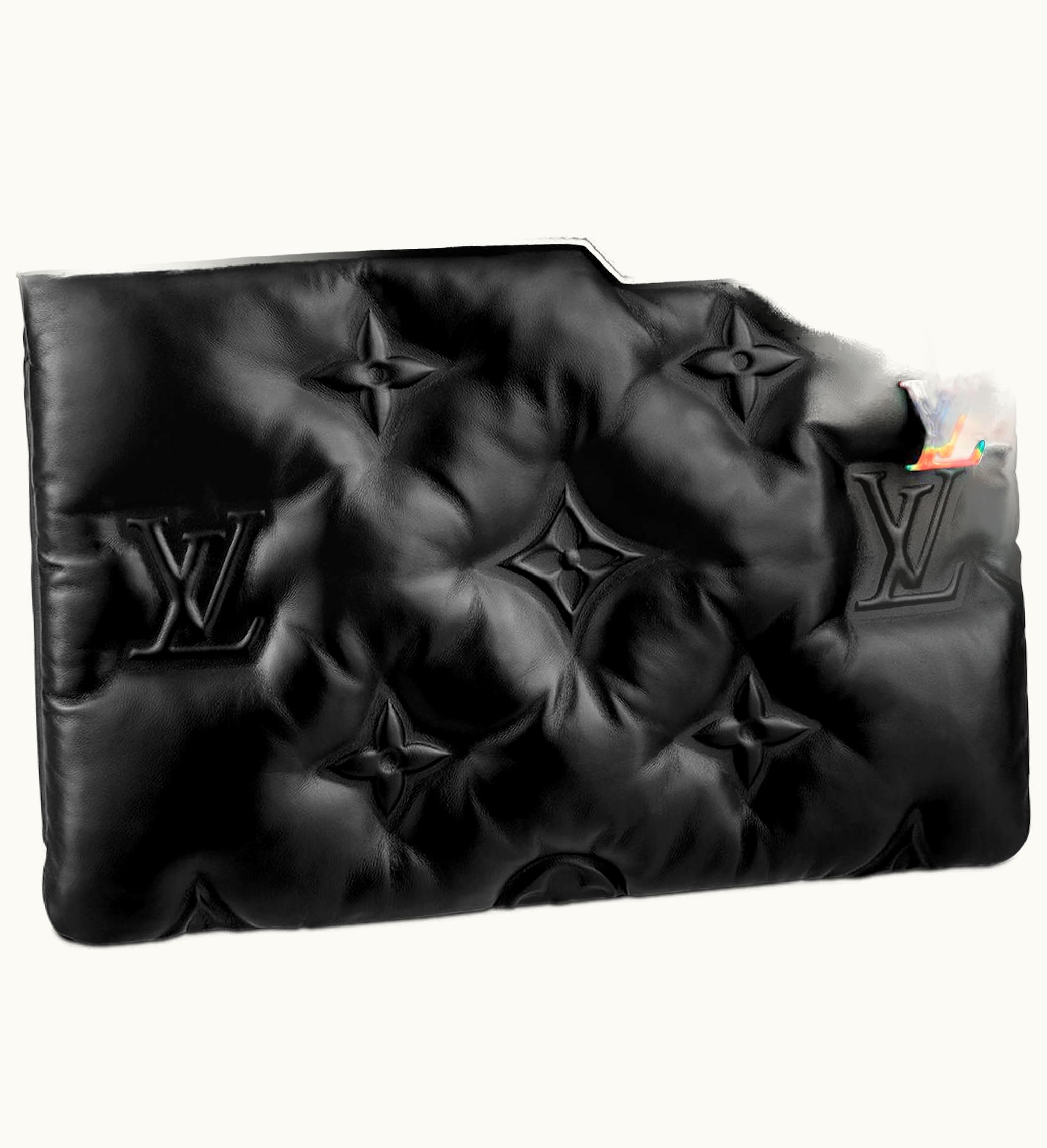 Louis Vuitton A4 Pouch Monogram Puffer Black