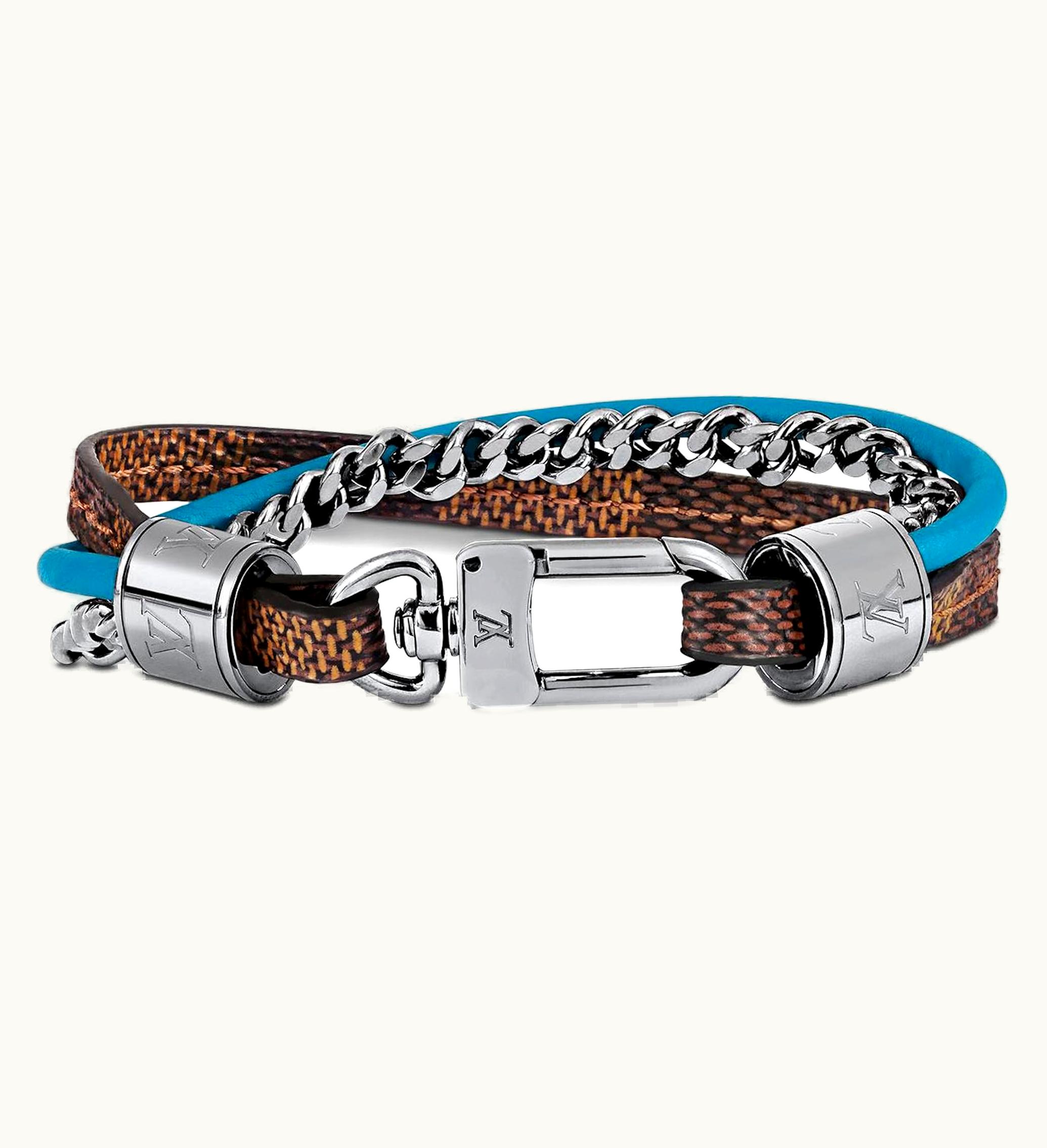 Louis Vuitton LV Treble Bracelet Damier Ebene Turquoise