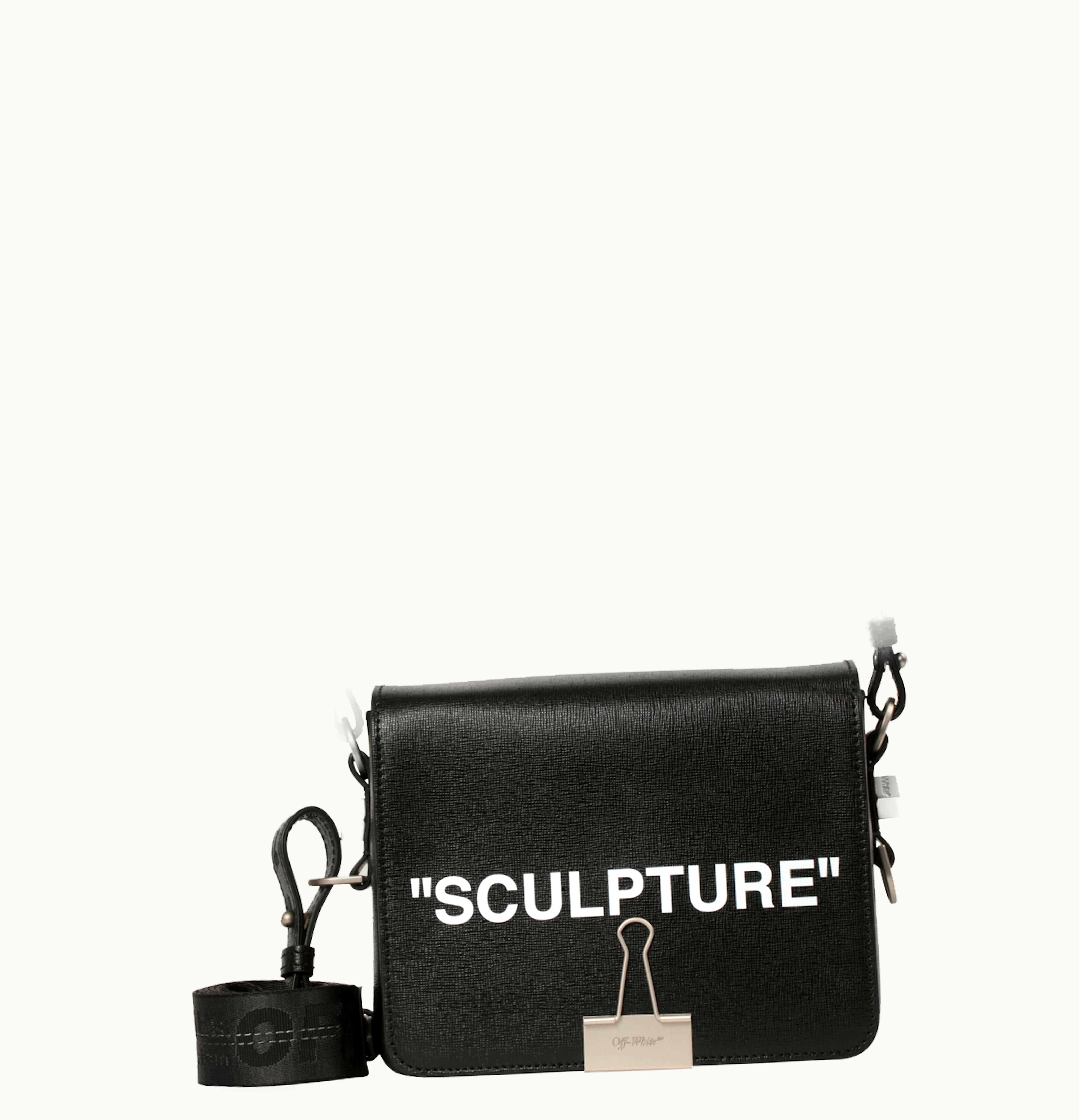 OFF-WHITE OFF-WHITE Binder Clip Bag Sculpture Black White