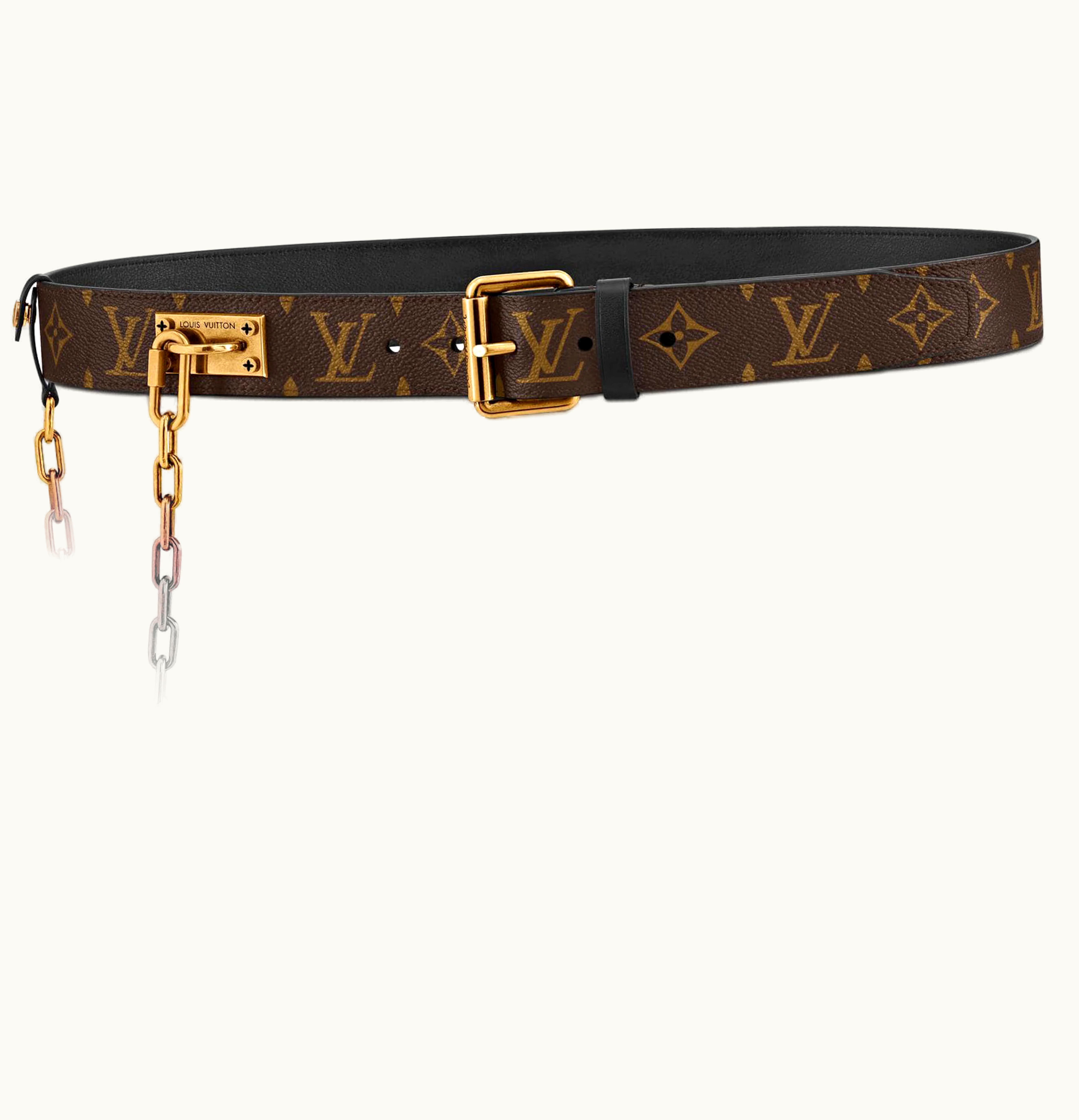 Louis Vuitton Signature Chain Belt Monogram 35mm Brown