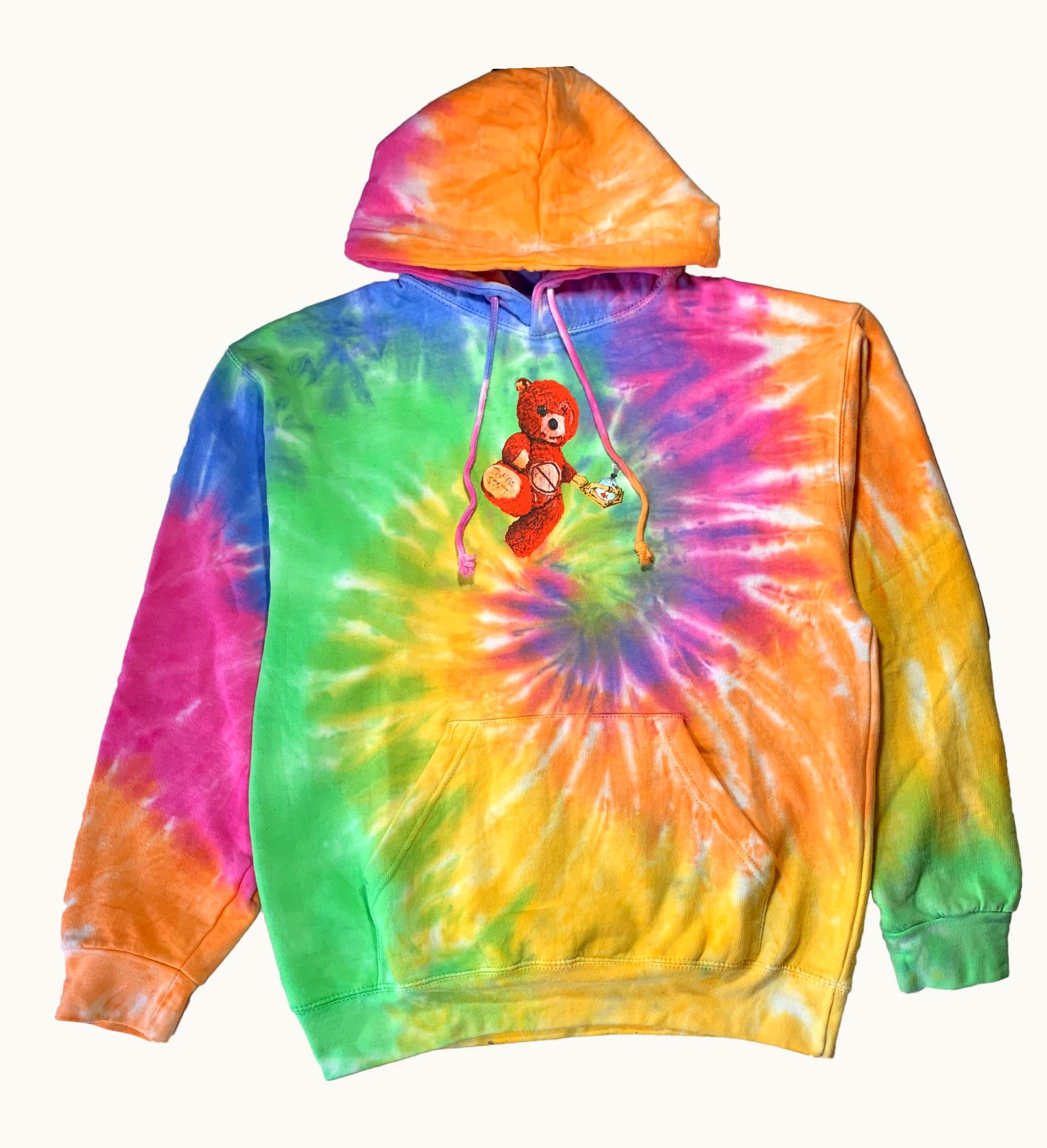 Travis Scott Travis Scott Astroworld Tour Skipping Bear Hoodie Tie Dye