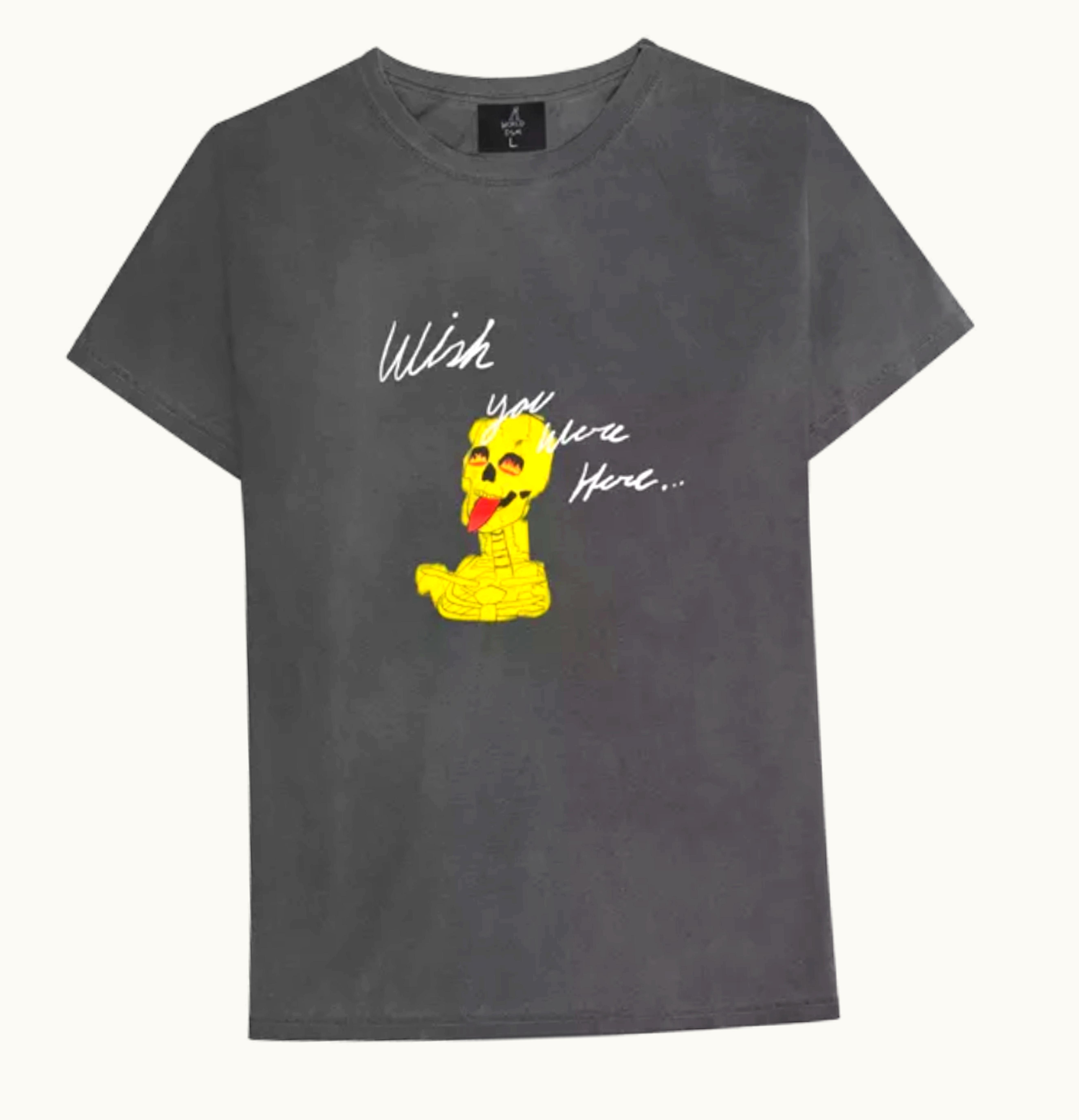 Travis Scott Astroworld X DSM Wish You Were Here Tee Black