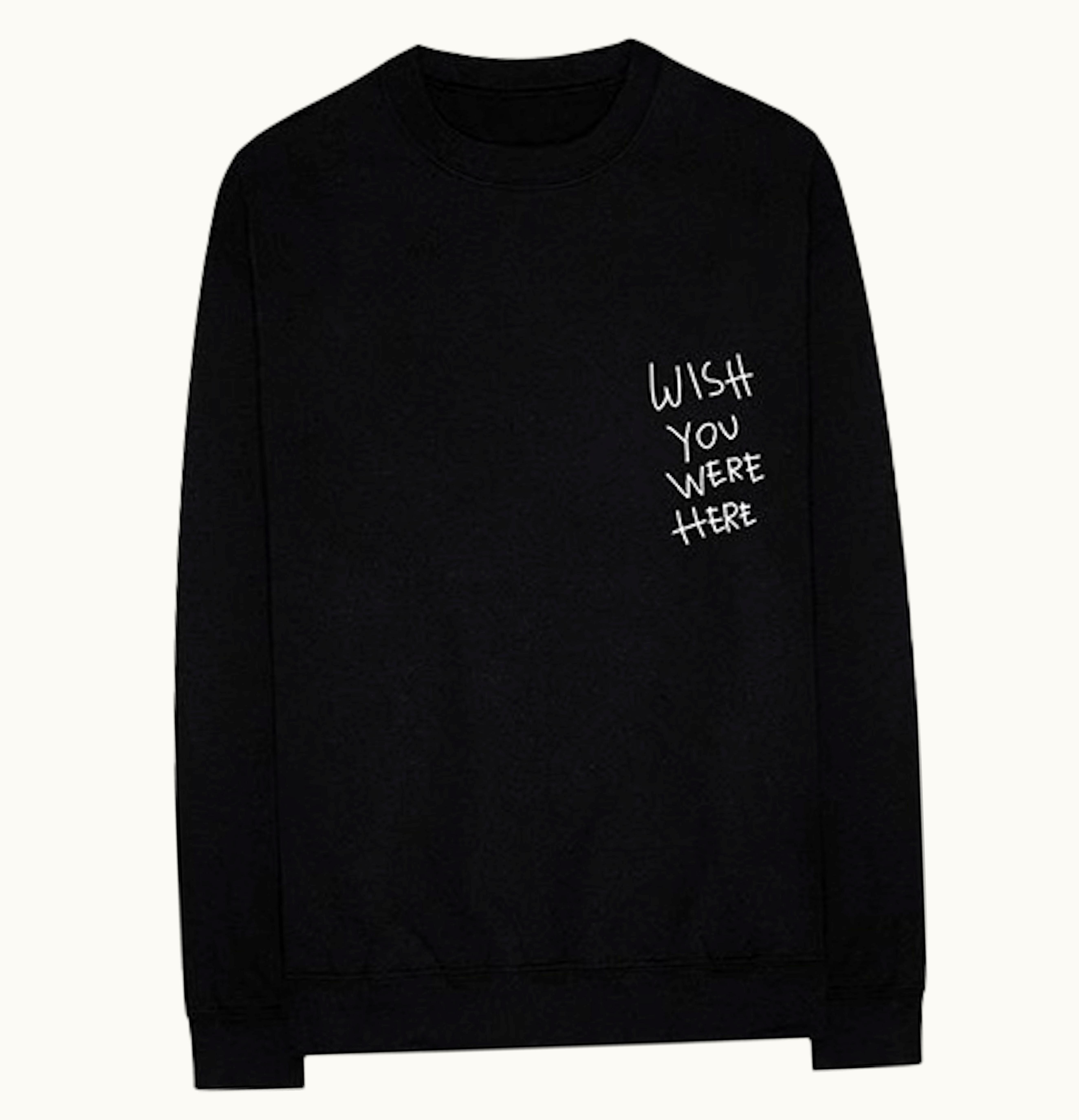 Travis Scott Travis Scott Astroworld Wish You Were Here Crewneck Sweatshirt Black