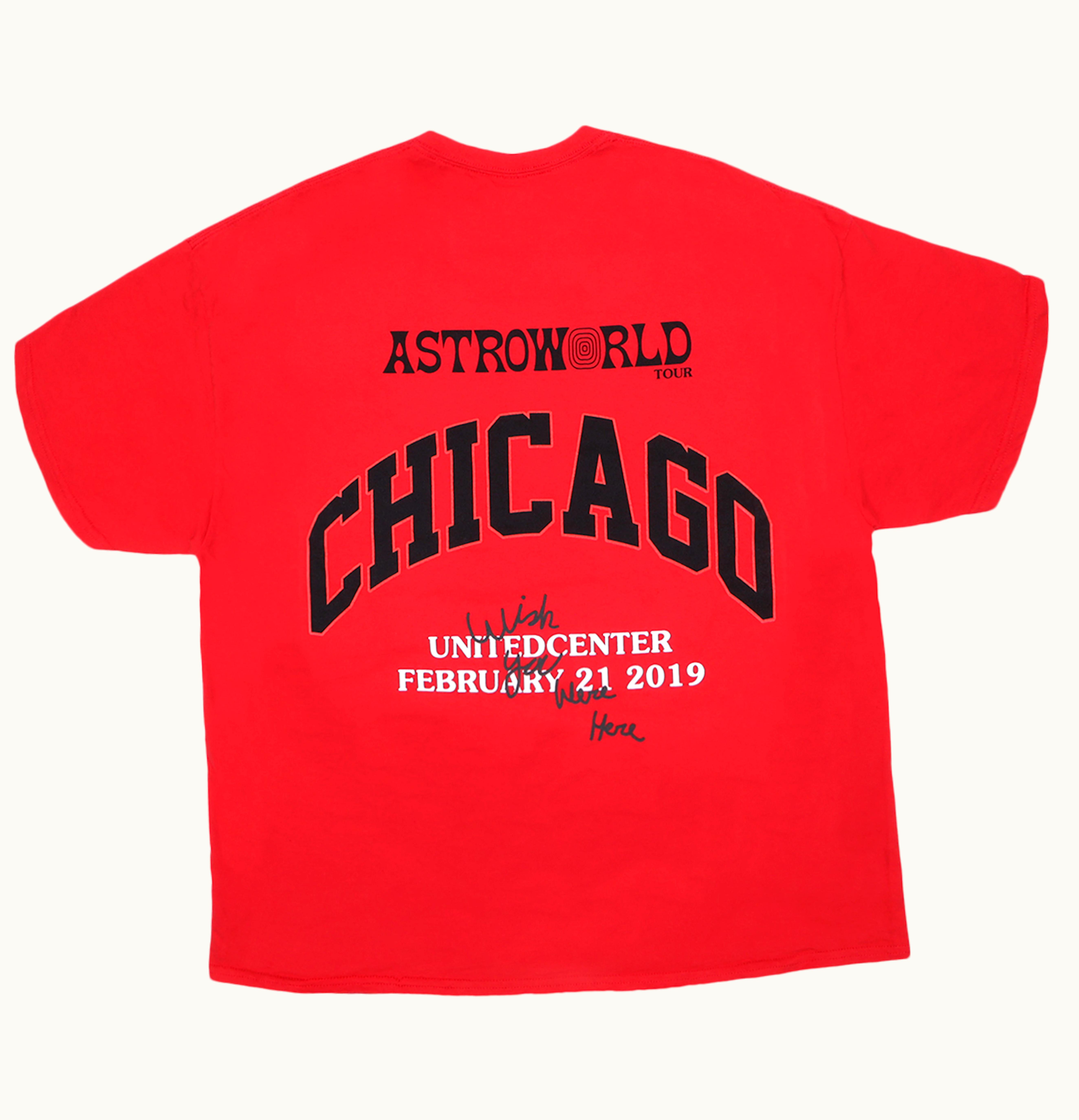 Travis Scott Astroworld Chicago Exclusive T Shirt Red