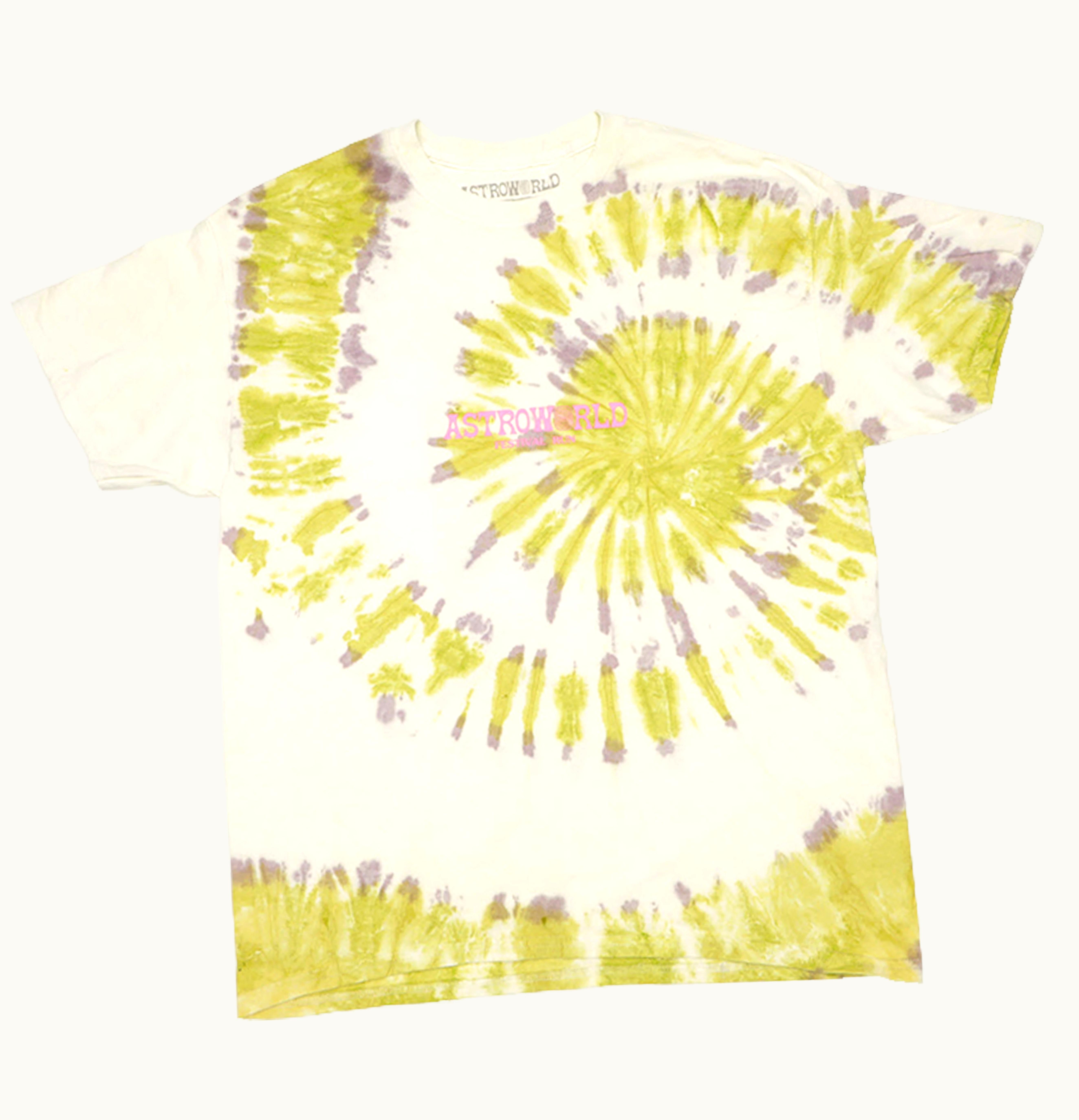 Travis Scott Astroworld Hangout Fest Exclusive T Shirt Tie Dye