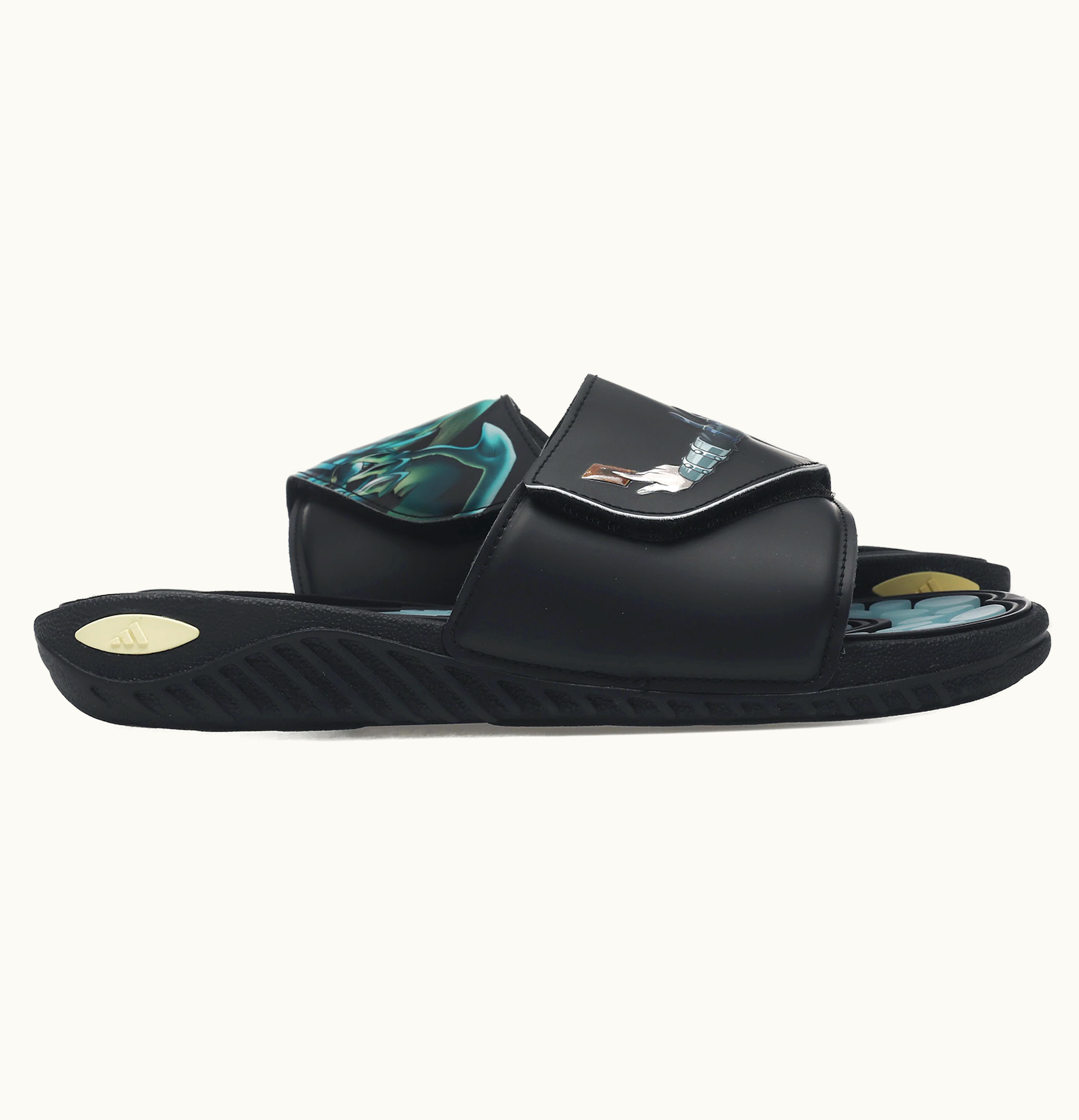 Adidas adidas Reptossage Hook And Loop Slides Yu Gi Oh Blue Eyes White Dragon
