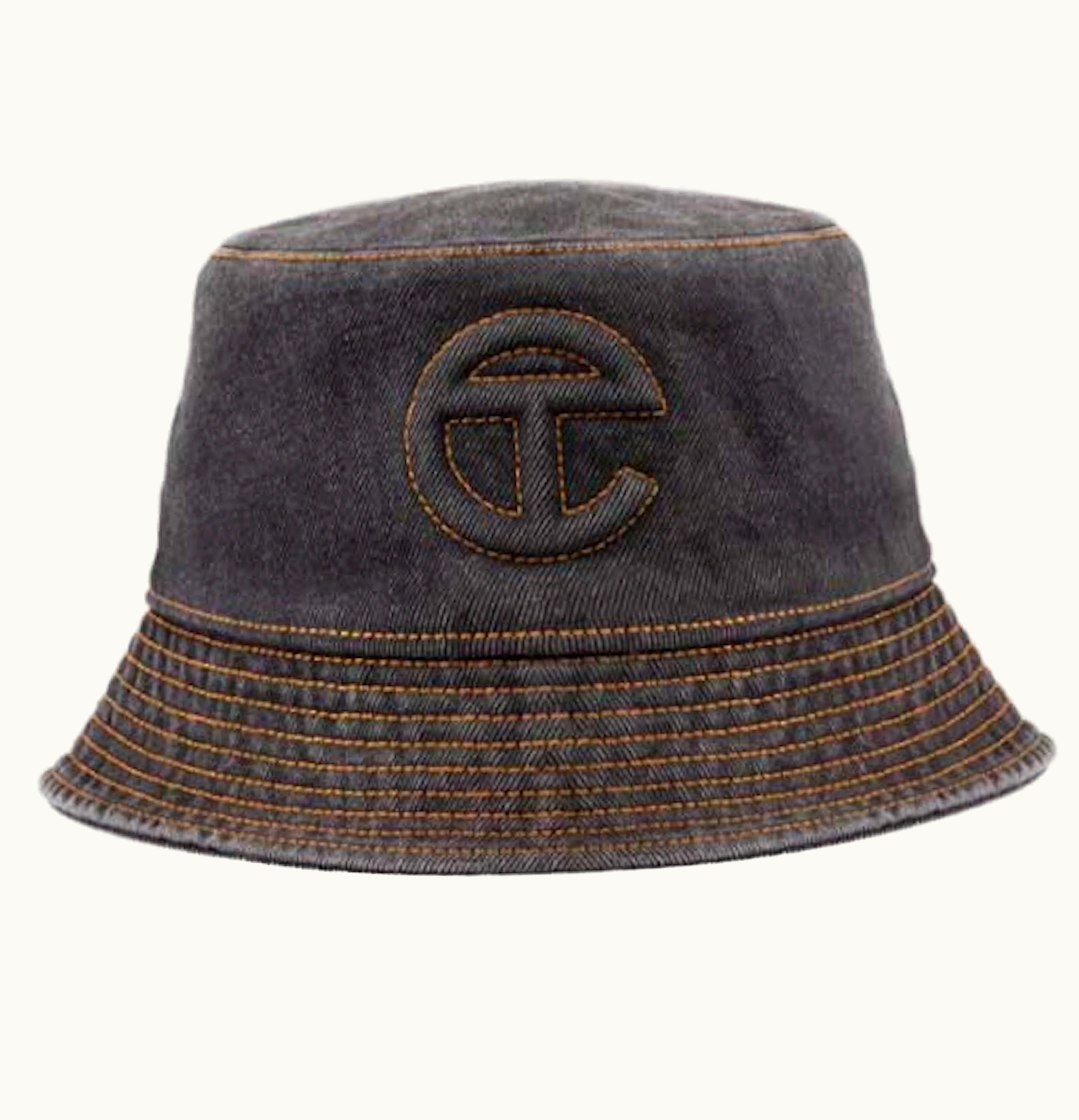 Telfar Telfar Denim Bucket Hat Black