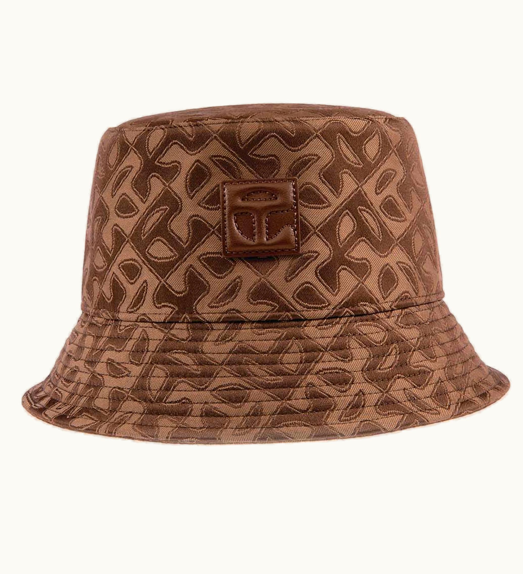 Telfar Telfar Jacquard Bucket Hat Tan Monogram