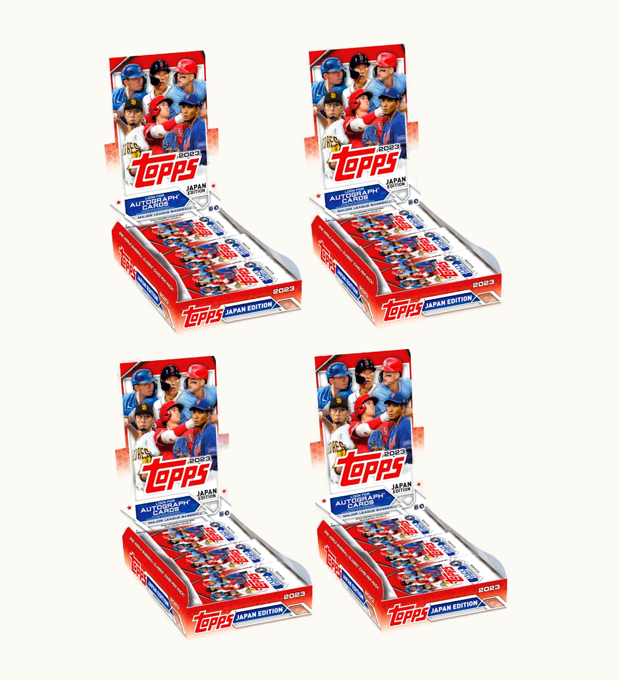 Topps 2023 Topps Baseball Japan Special Edition Hobby Box 4x Lot