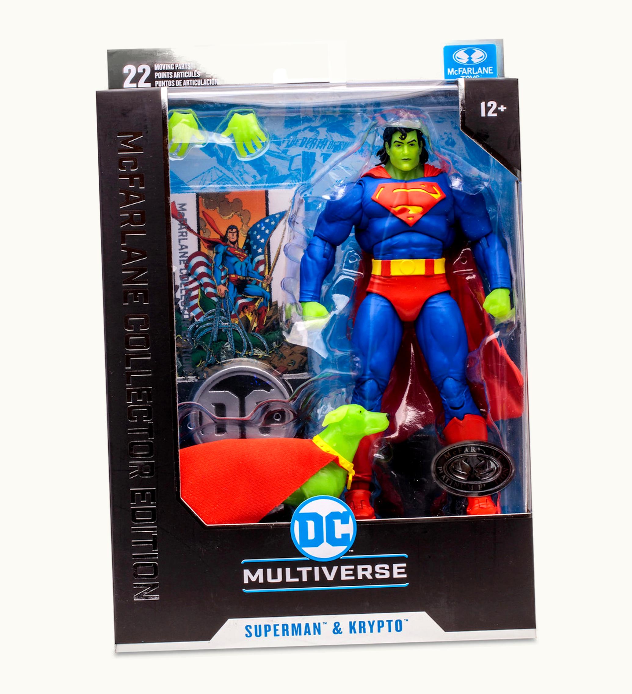 McFarlane Toys Mcfarlane Toys DC Multiverse Superman Krypto 09 Platinum Edition Chase Action Figure Multi