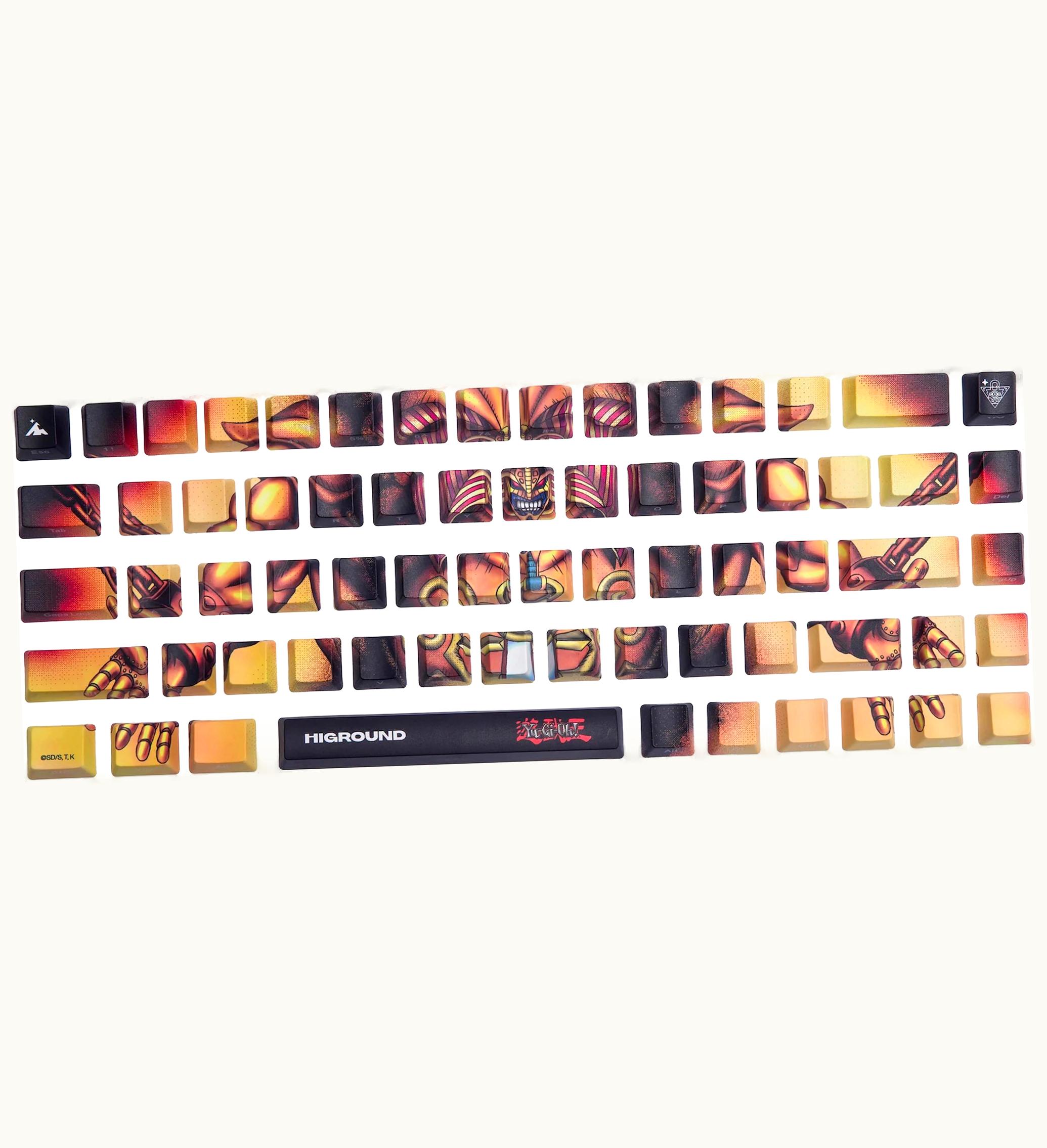 Higround Higround X Yugioh Exodia Keycaps Set Black Gold