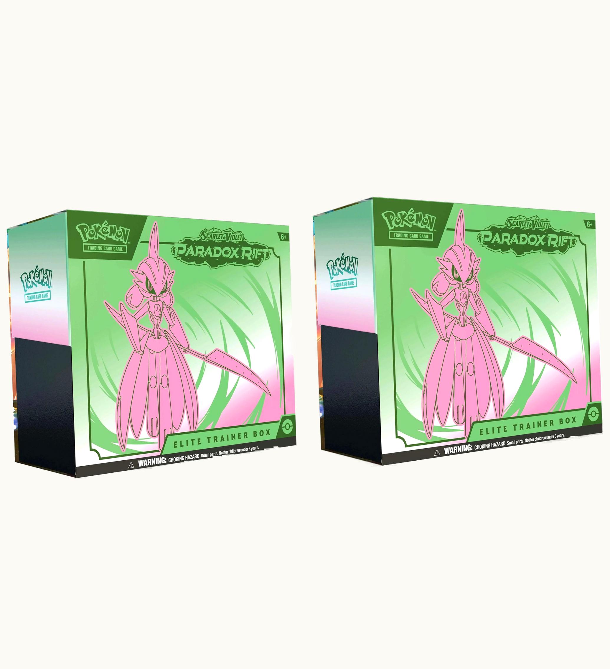 Pokemon Pokemon TCG Scarlet Violet Paradox Rift Iron Valiant Elite Trainer Box 2x Lot