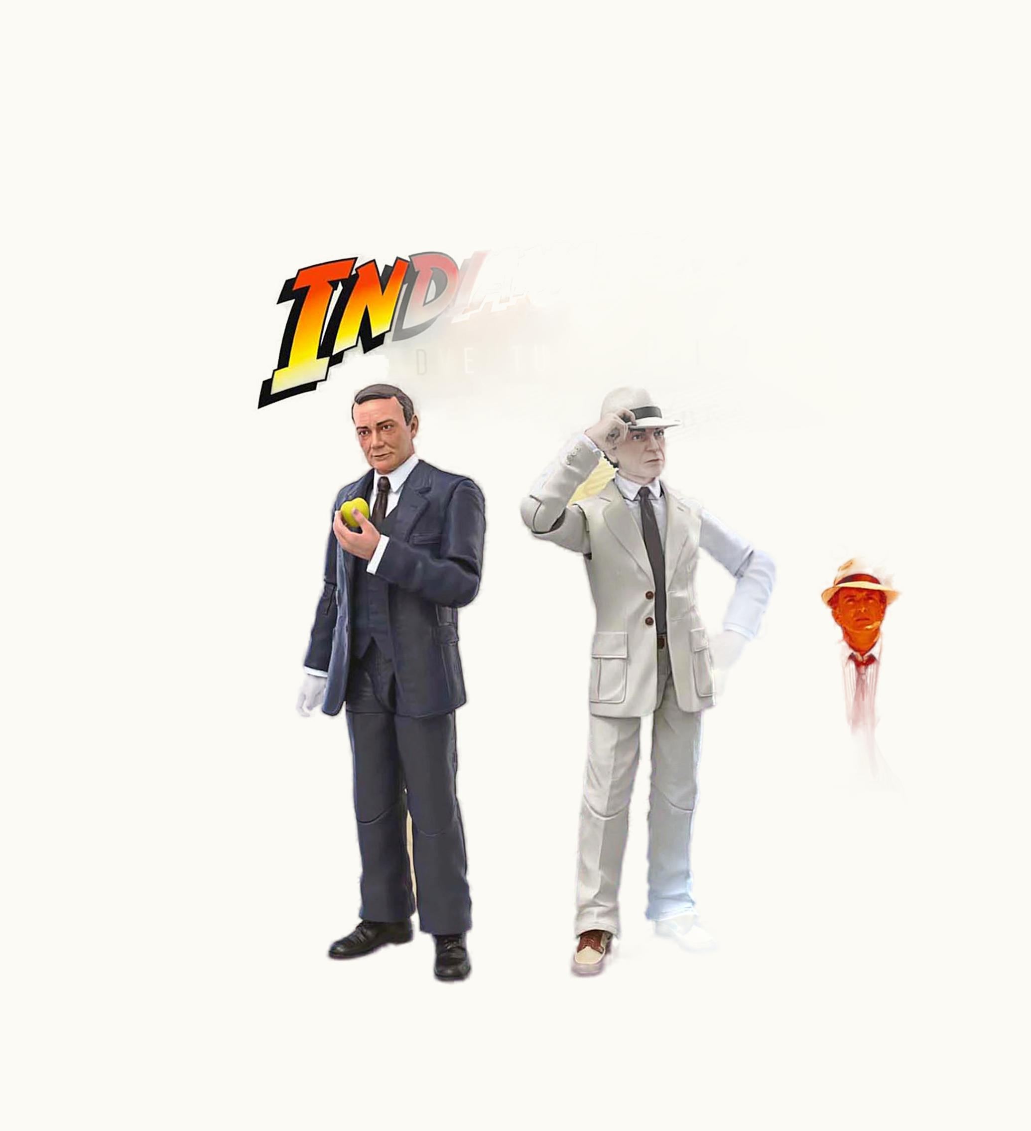 Hasbro Hasbro Indiana Jones Adventure Series Marcus Brody Rene Belloq Action Figure Set