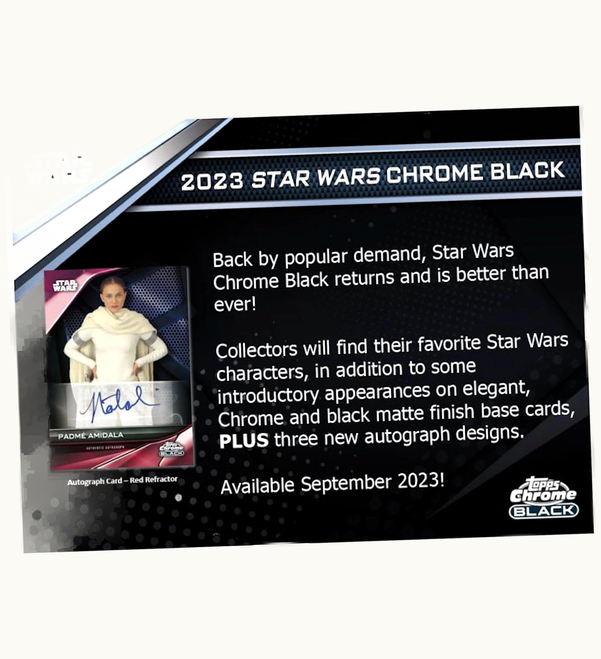 Topps 2023 Topps Star Wars Chrome Black Hobby Box
