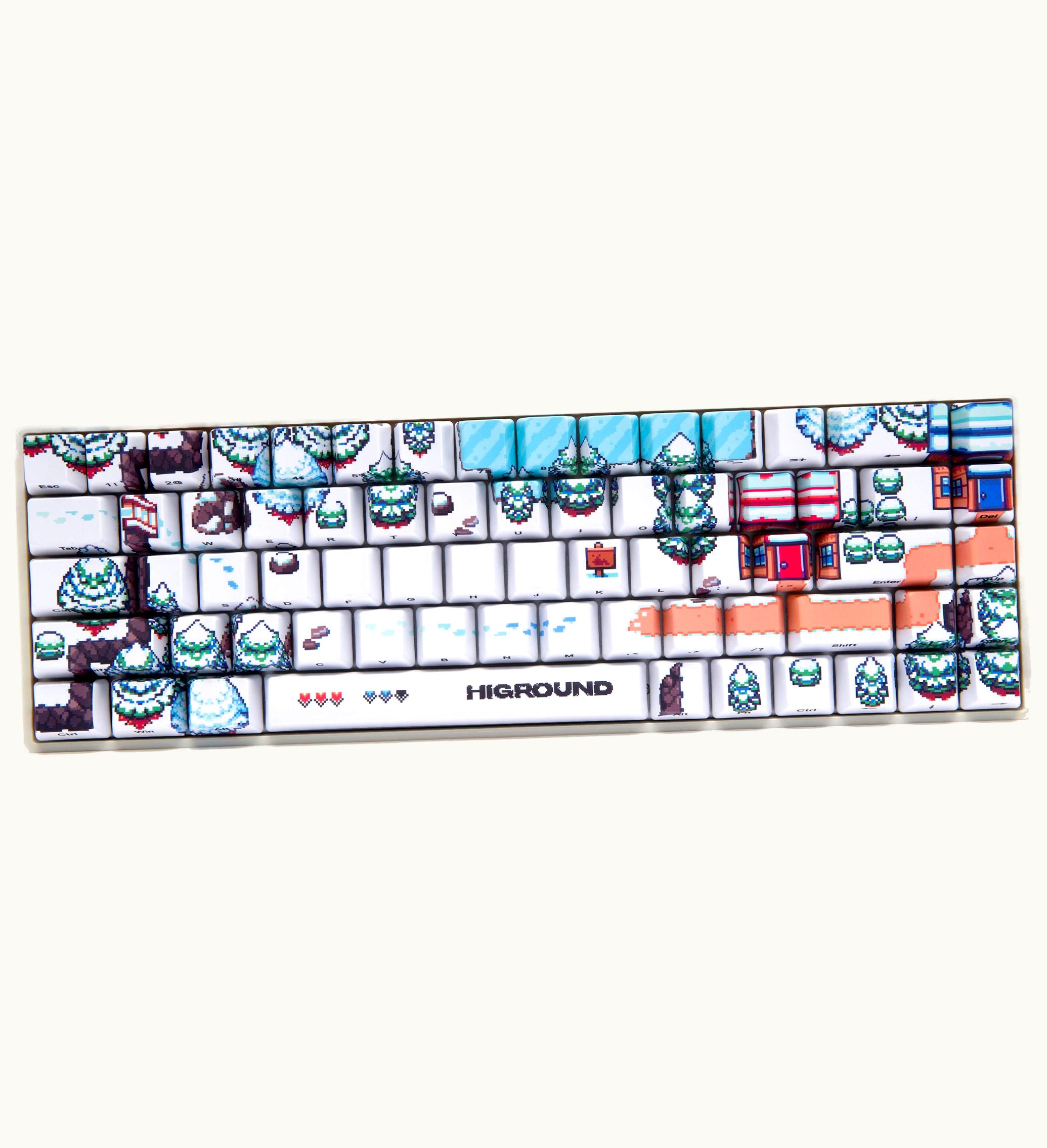 Higround Higround Snowdream Basecamp 65 Keyboard White Tan