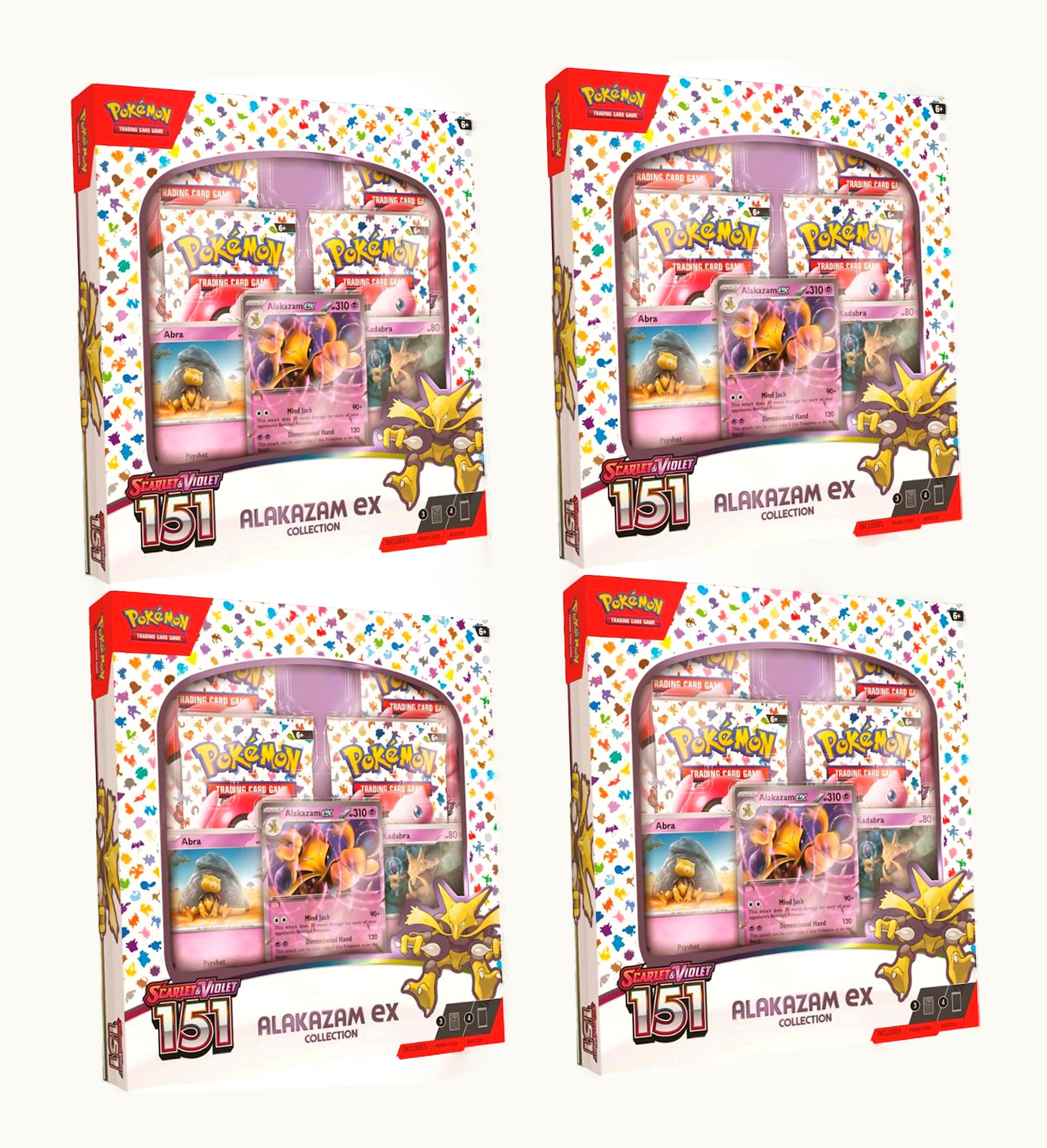 Pokemon Pokemon TCG Scarlet Violet 15 Alakazam Ex Box 4x Lot